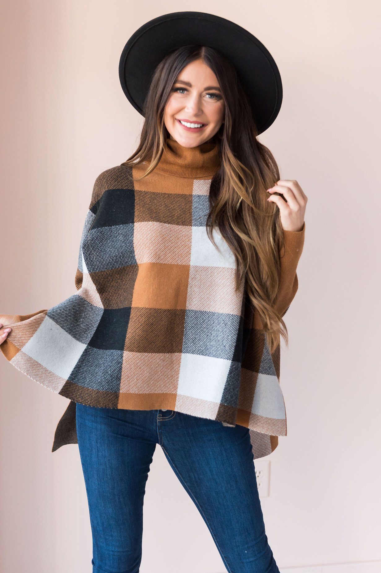Poncho Inspired Modest Sweater Modest Dresses vendor-unknown