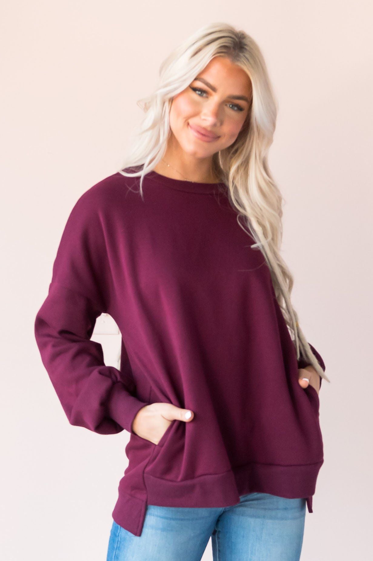 Well Wishes Modest Sweatshirt Modest Dresses vendor-unknown