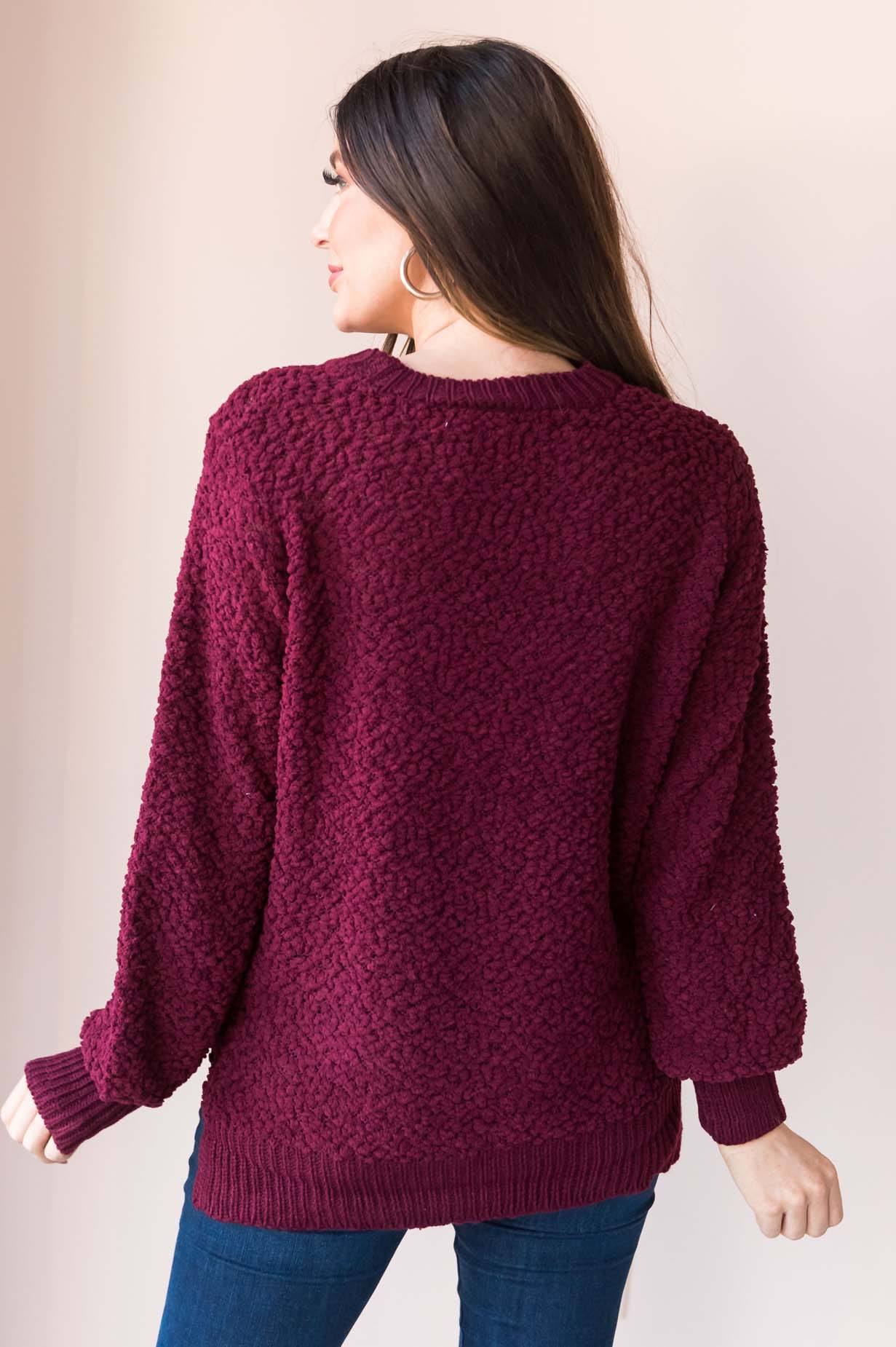 Chill Cutie Modest Popcorn Knit Sweater Modest Dresses vendor-unknown