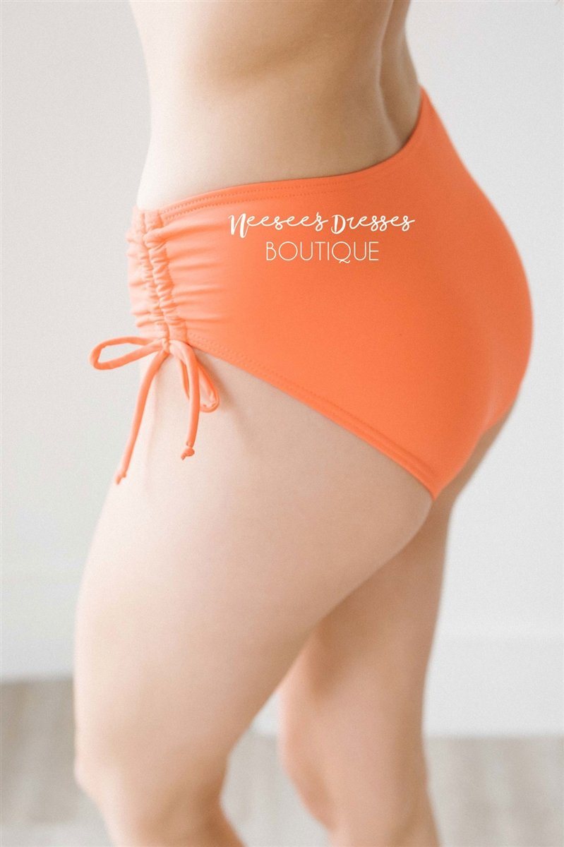 Tiki Hut Swim Bottoms Modest Swim vendor-unknown Tangerine XS