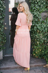 Polka Dot Flutter Sleeve Tiered Maxi Dress Modest Dresses vendor-unknown