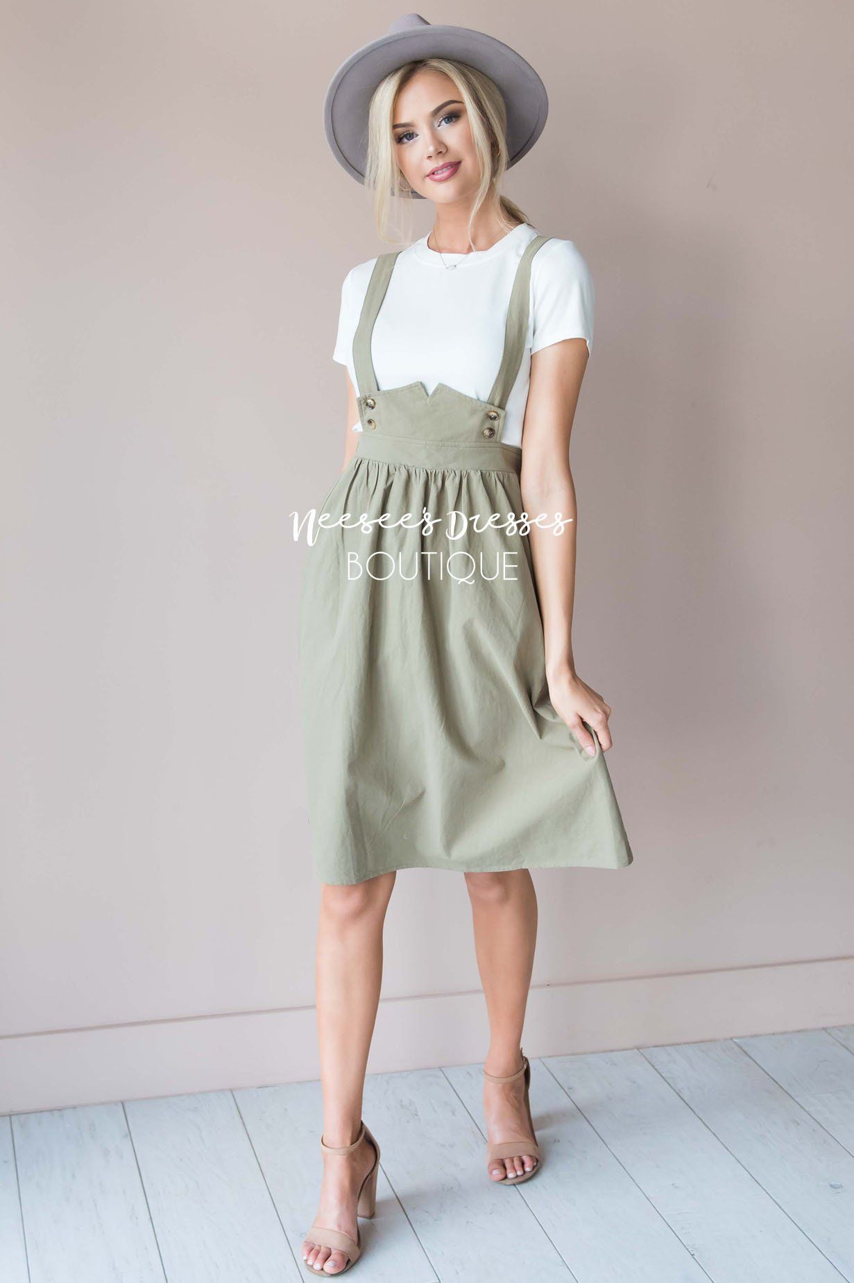 The Autumn Overall Dress Modest Dresses vendor-unknown