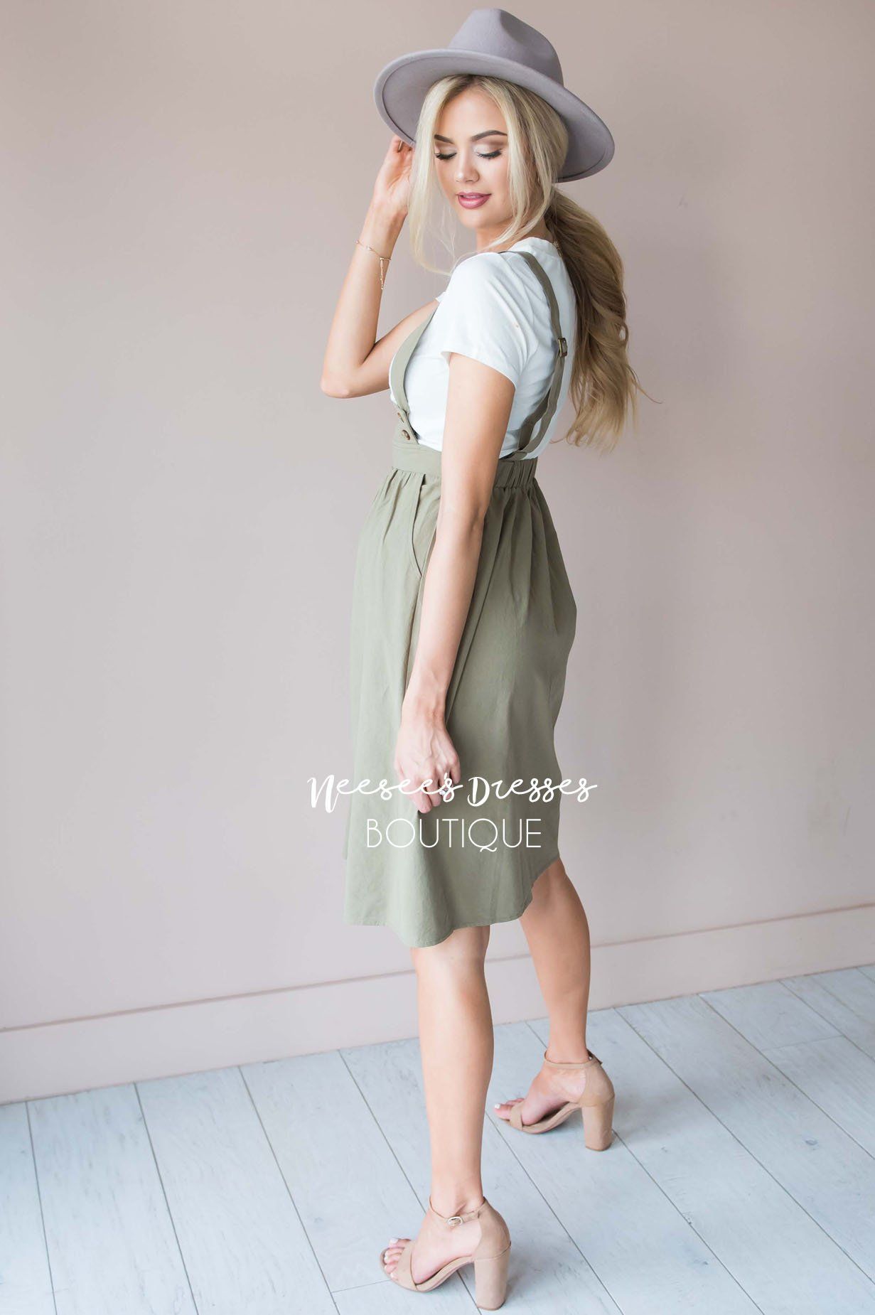 The Autumn Overall Dress Modest Dresses vendor-unknown