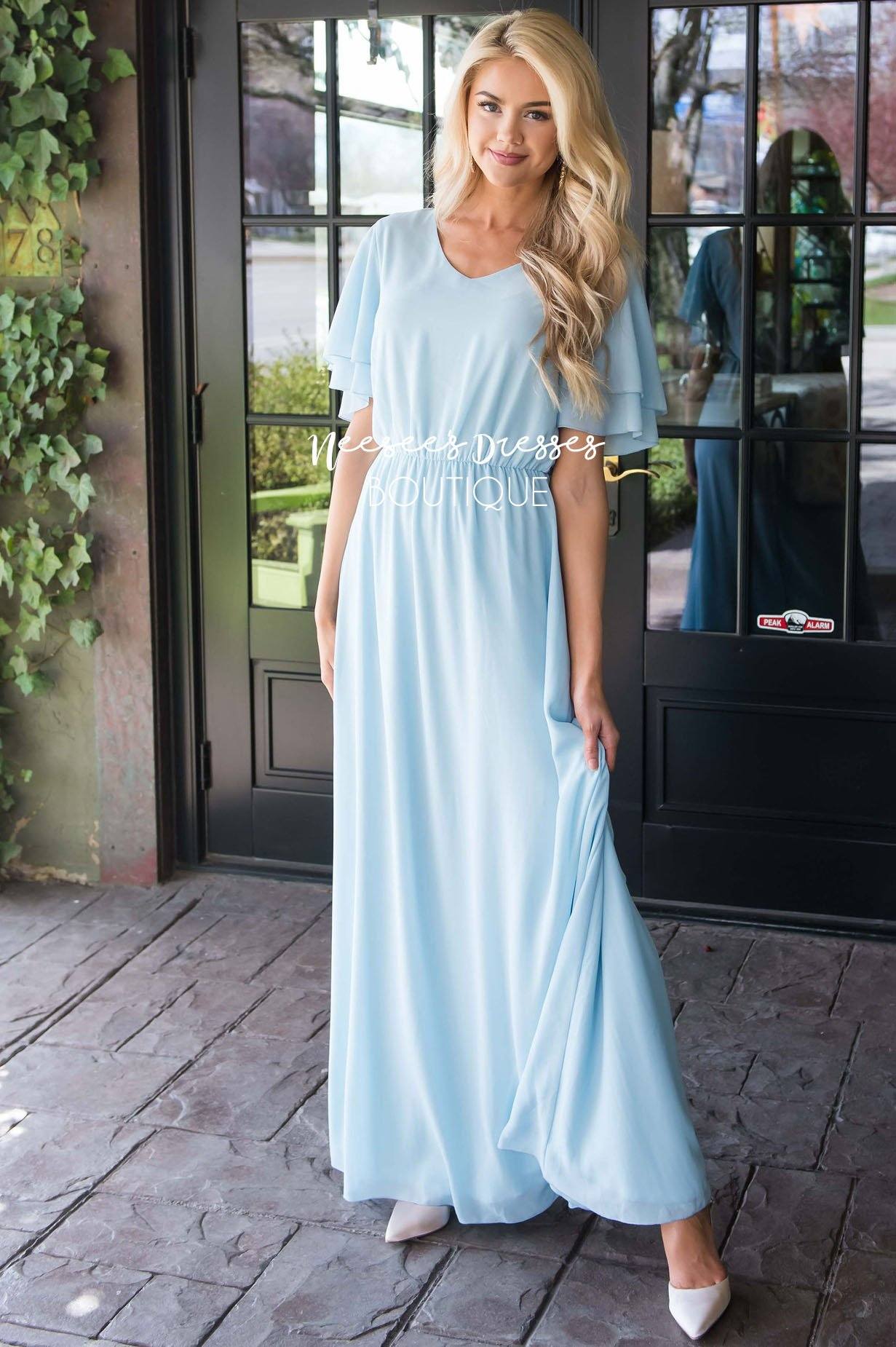 The Chloe Chiffon Maxi Dress Modest Dresses vendor-unknown