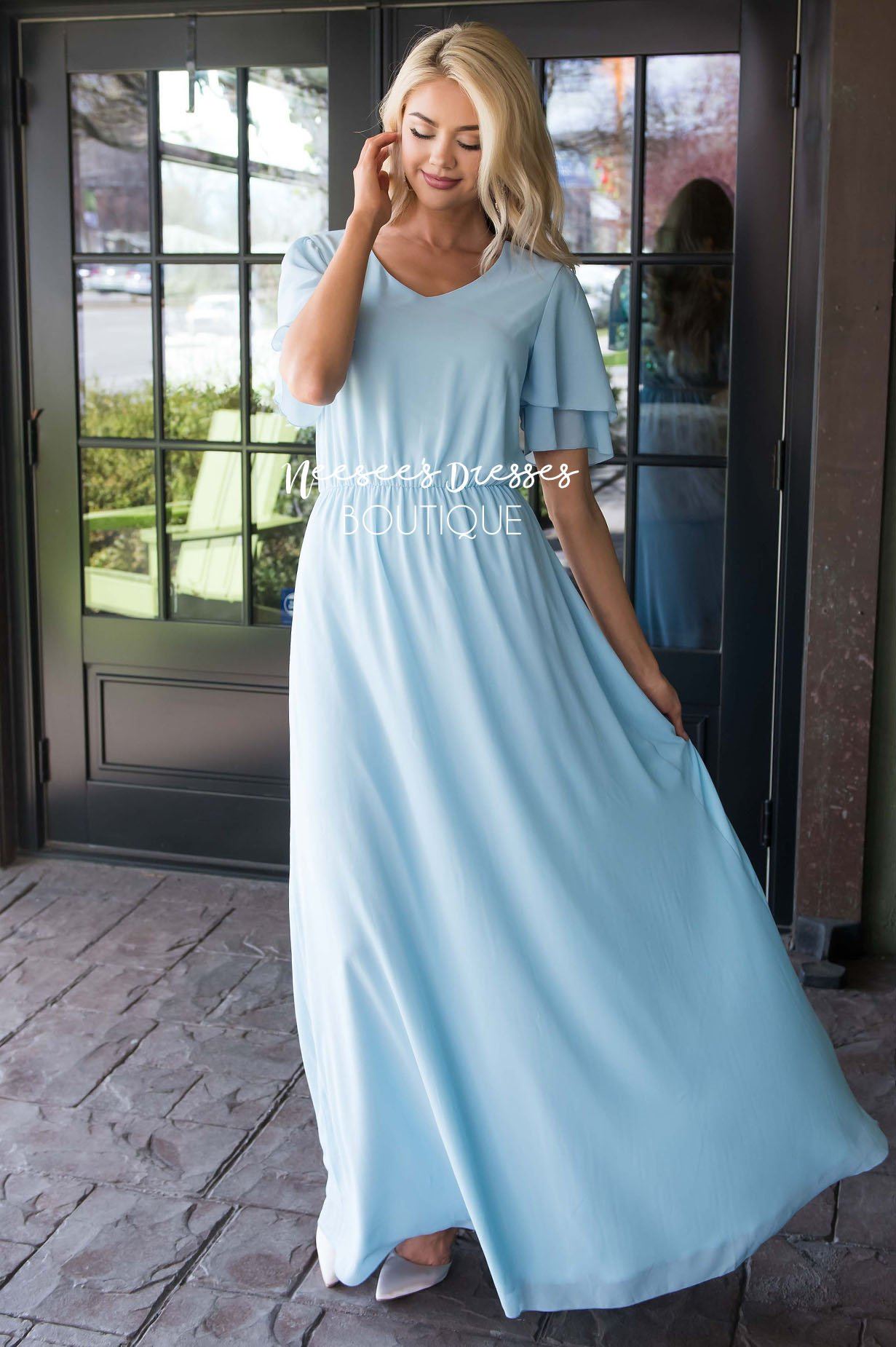 The Chloe Chiffon Maxi Dress Modest Dresses vendor-unknown