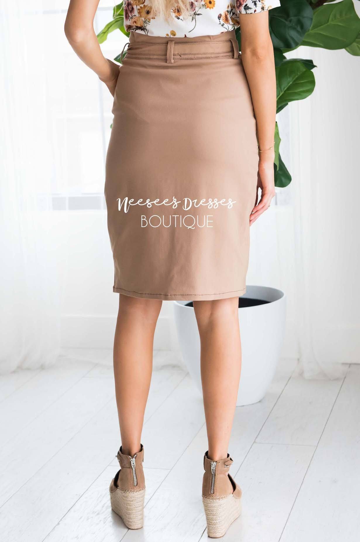 Bare Necessities Midi Tie Skirt Modest Dresses vendor-unknown