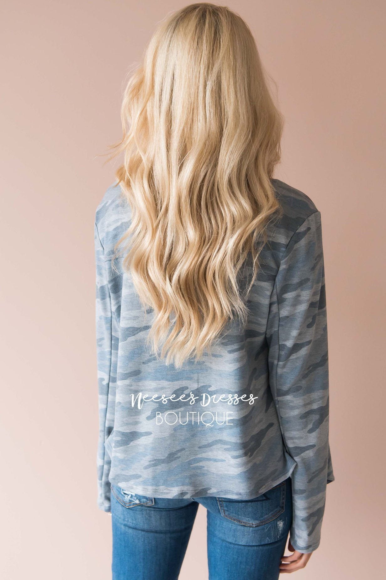 Through The Woods Camo Jacket Modest Dresses vendor-unknown