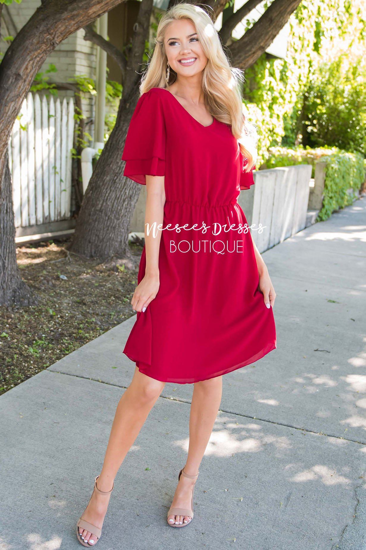 The Claire Chiffon Dress Modest Dresses vendor-unknown