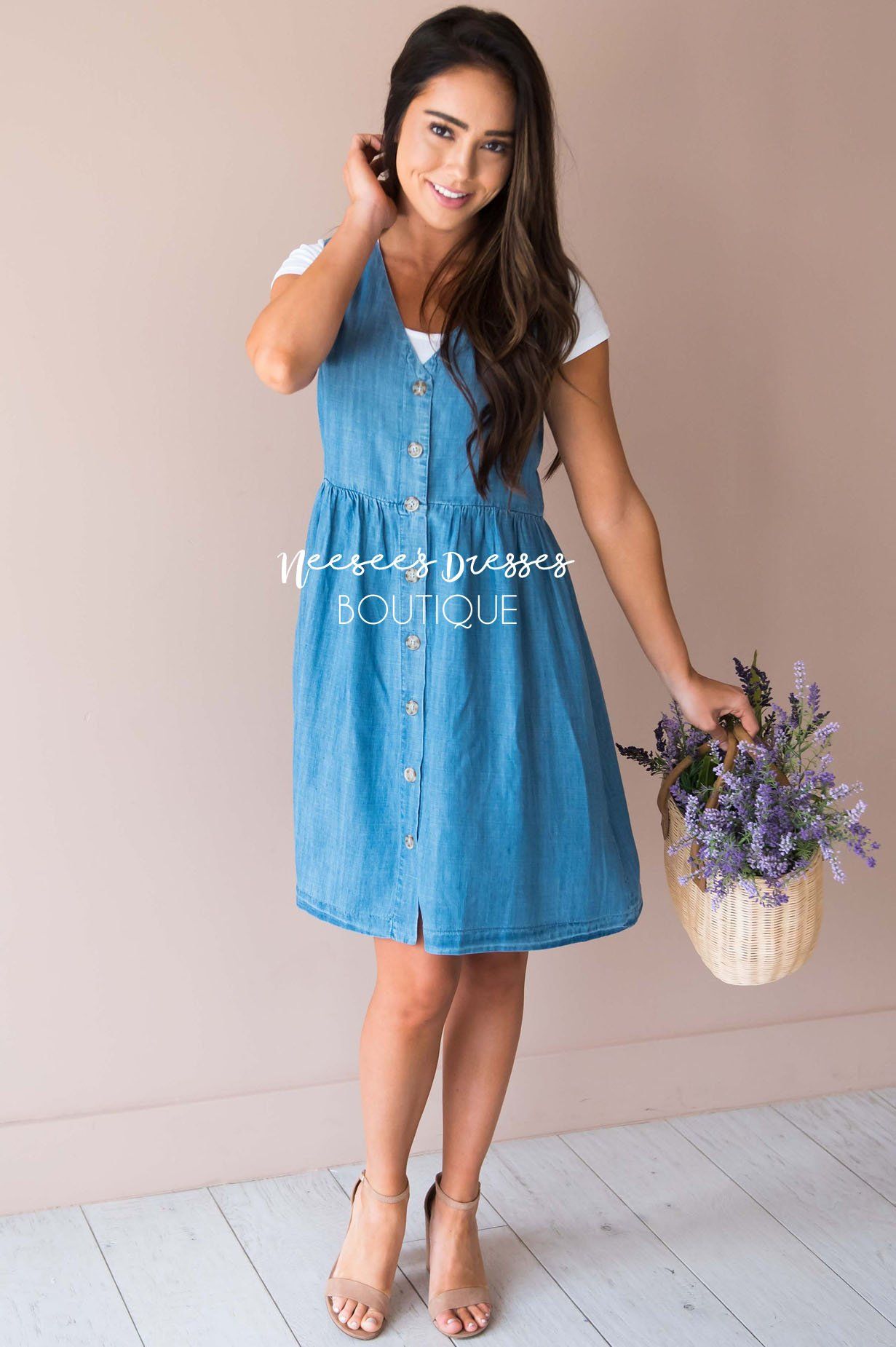 The Blair Overall Dress Modest Dresses vendor-unknown
