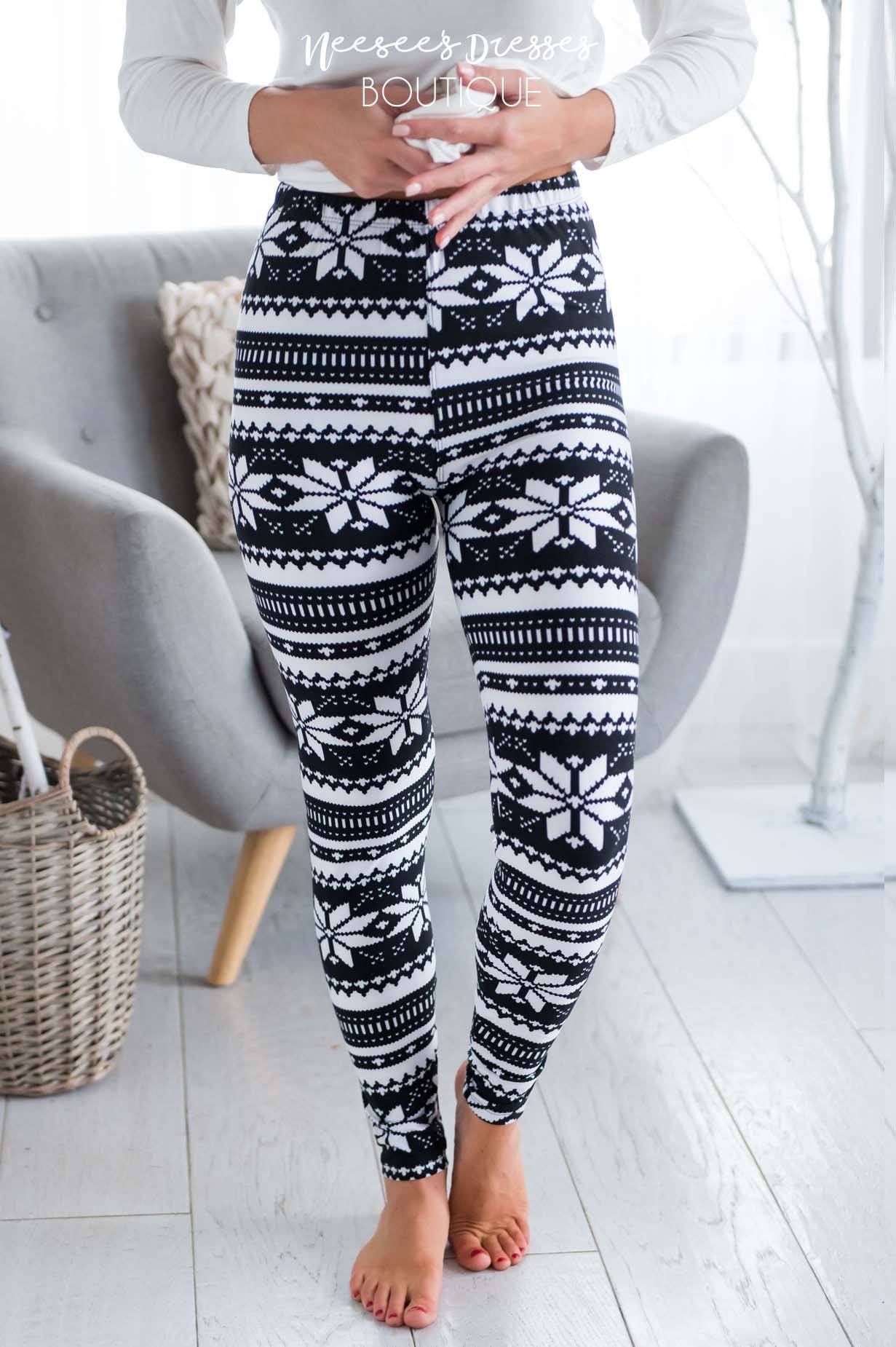 Fair Aisle Christmas Leggings Accessories & Shoes vendor-unknown