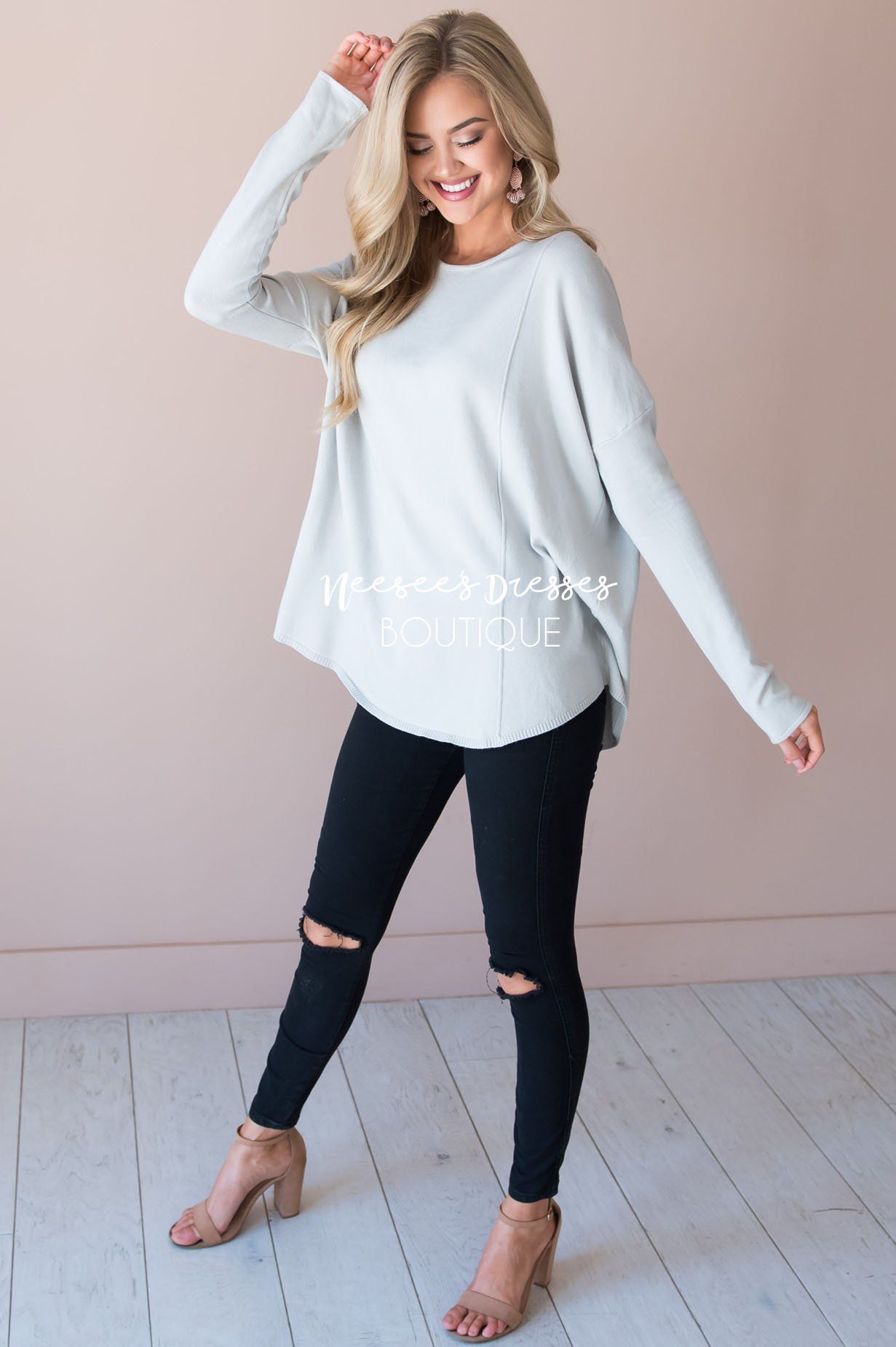 I've Fallen For You Sweater Modest Dresses vendor-unknown