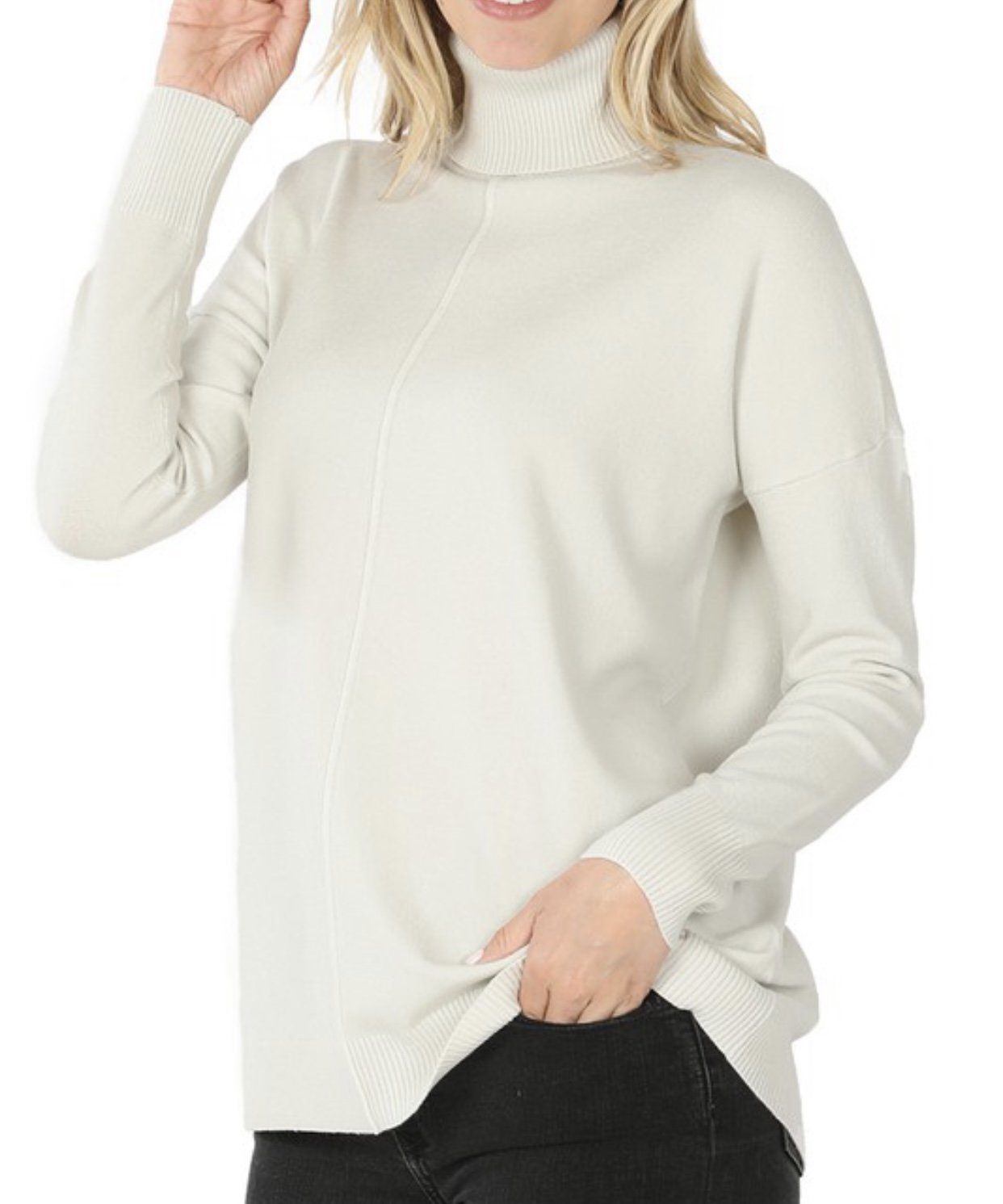 Beauty Everywhere Modest Turtleneck Sweater Modest Dresses vendor-unknown