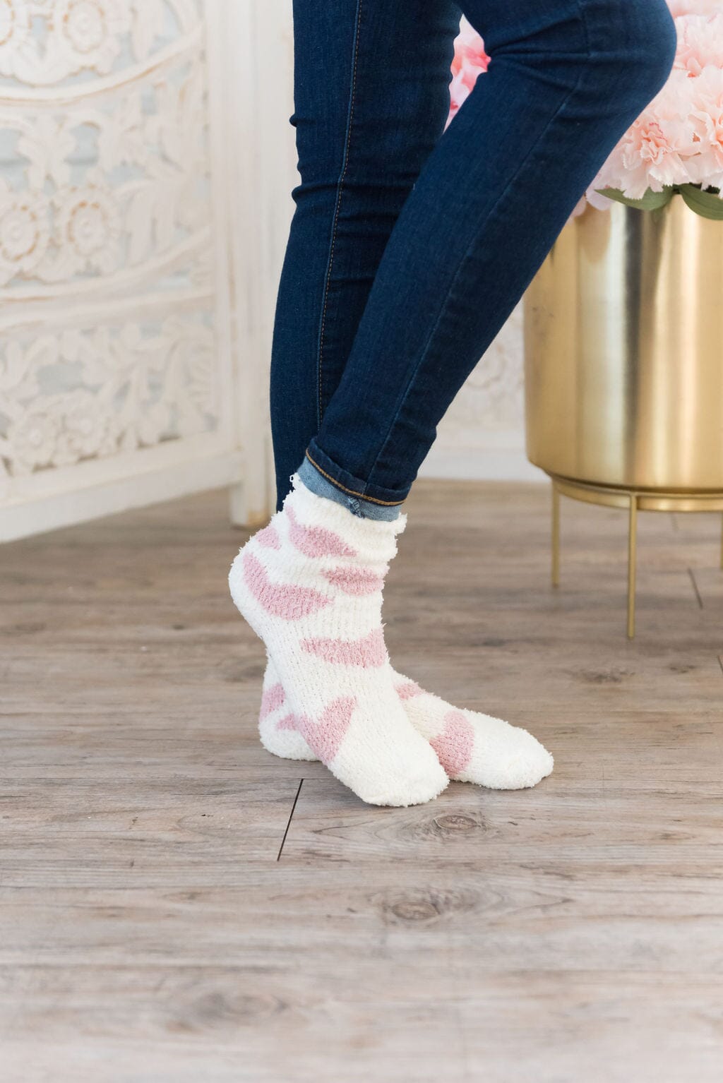 FREE Fuzzy Heart Socks w/ $40 Order Modest Dresses vendor-unknown
