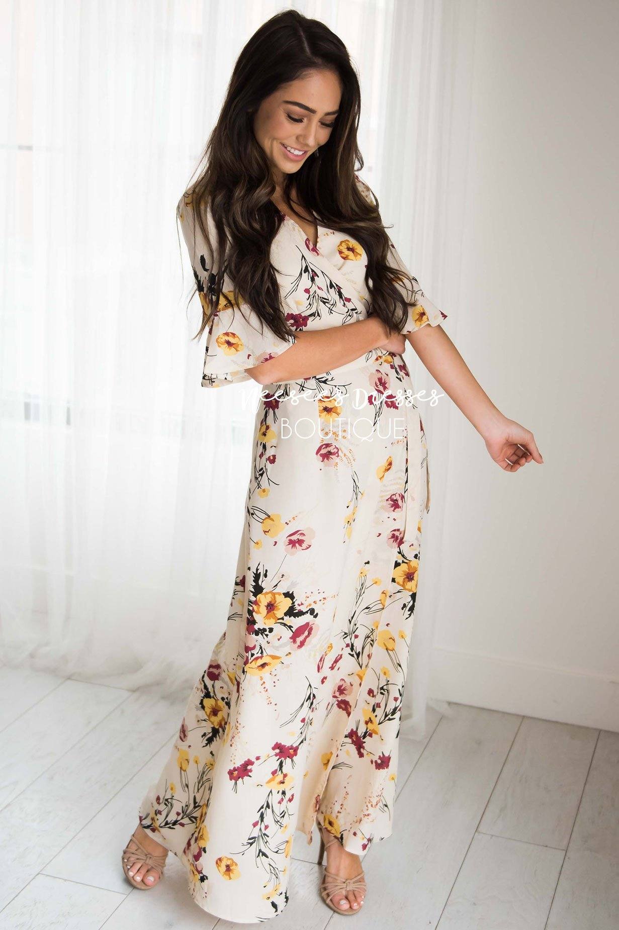 The Monica Wrap Dress Tops vendor-unknown