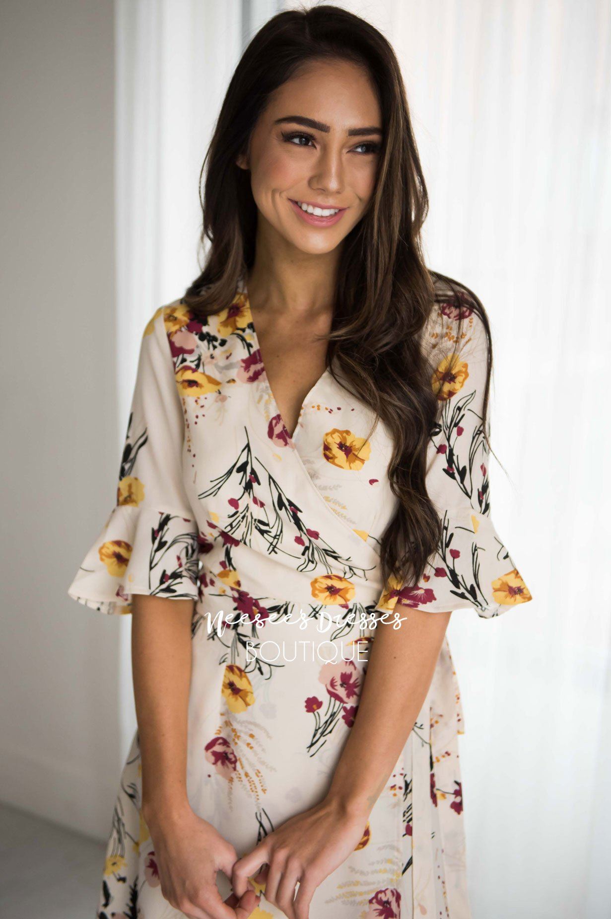 The Monica Wrap Dress Tops vendor-unknown