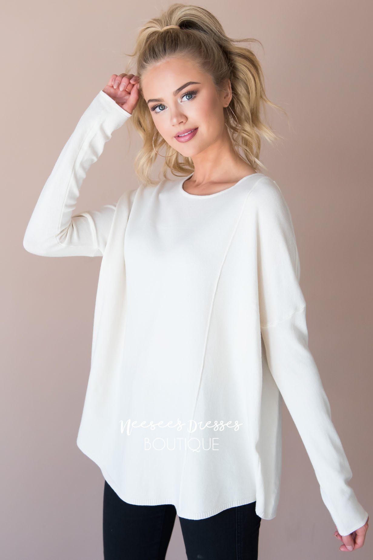 I've Fallen For You Sweater Modest Dresses vendor-unknown