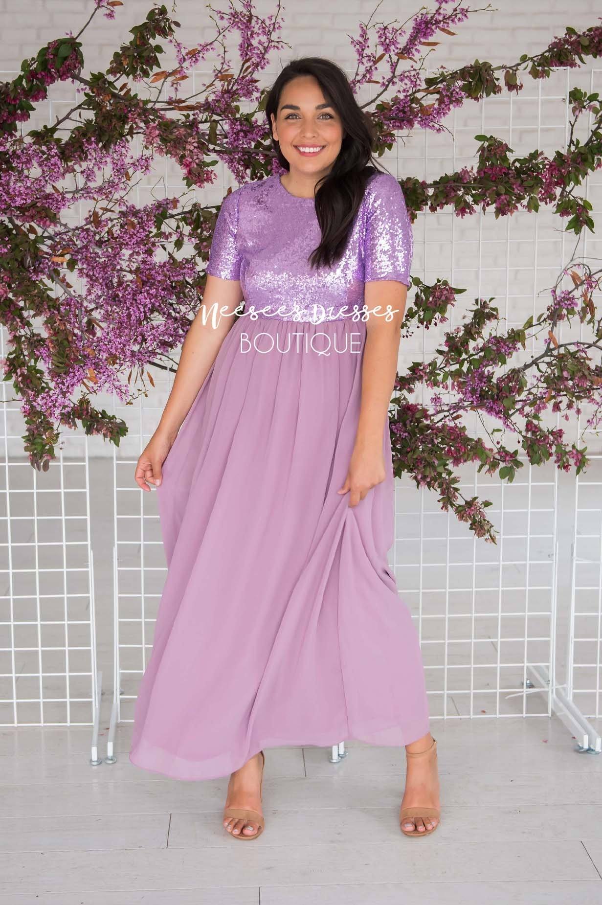 The Elsa in Lilac Modest Dresses vendor-unknown