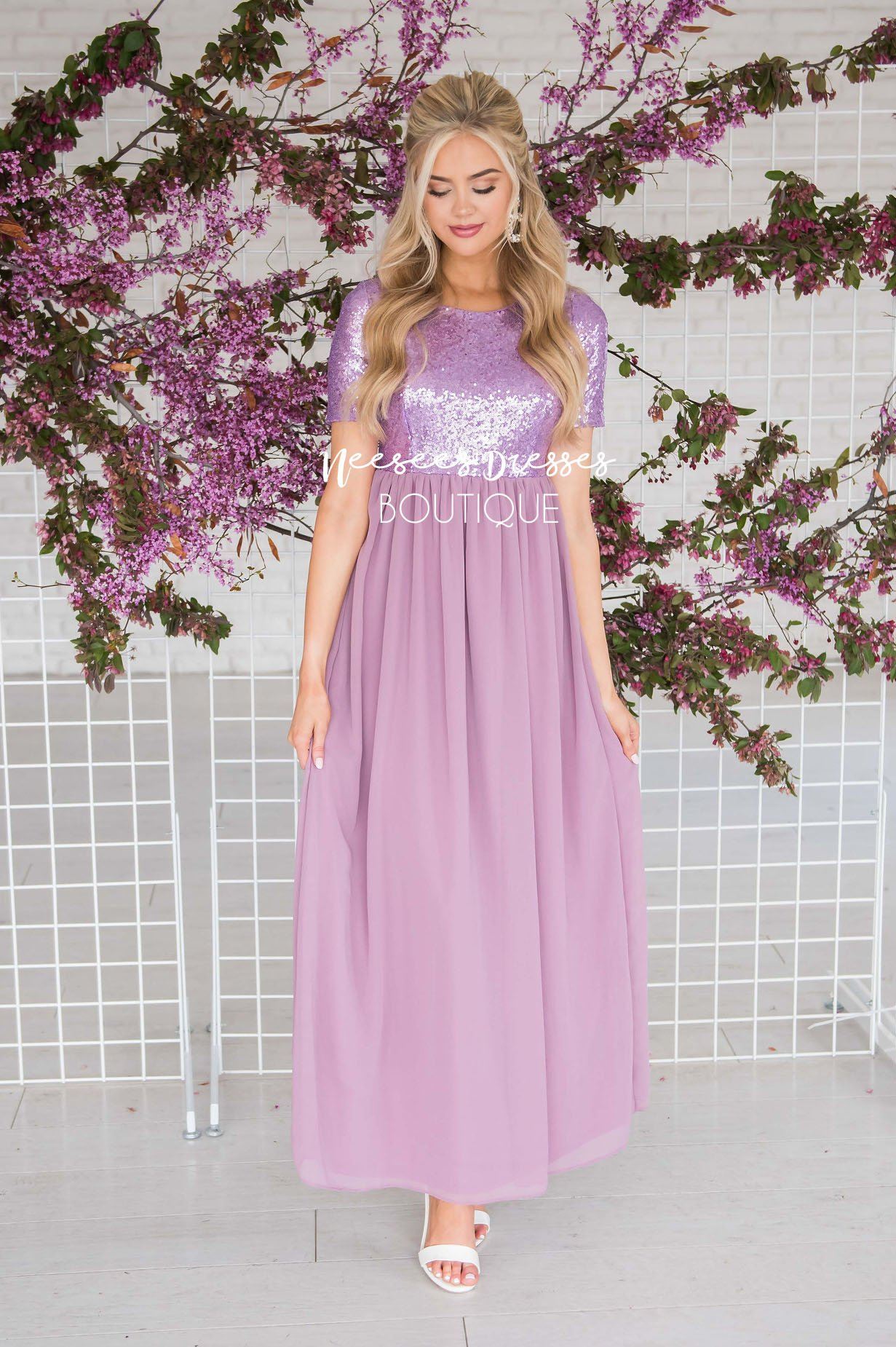 The Elsa in Lilac Modest Dresses vendor-unknown