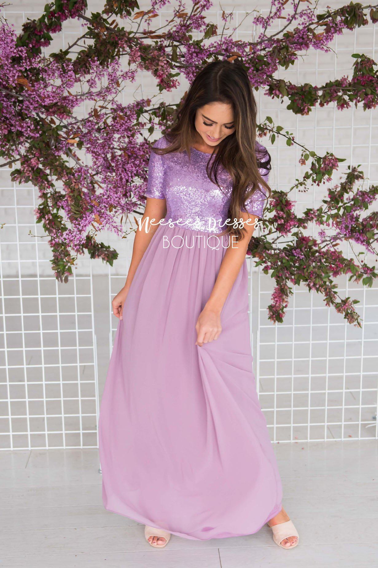 The Elsa in Lilac Modest Dresses vendor-unknown