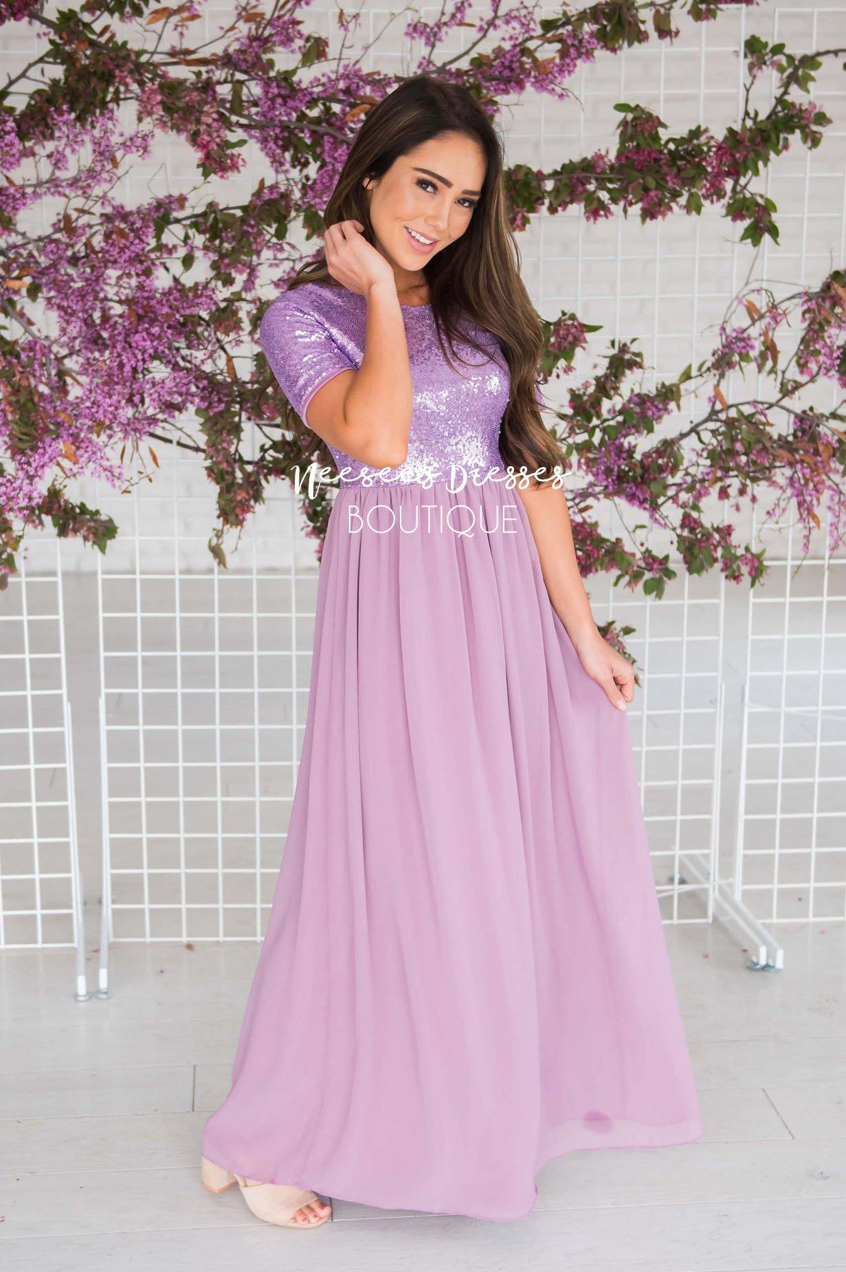 The Elsa in Lilac Modest Dresses vendor-unknown