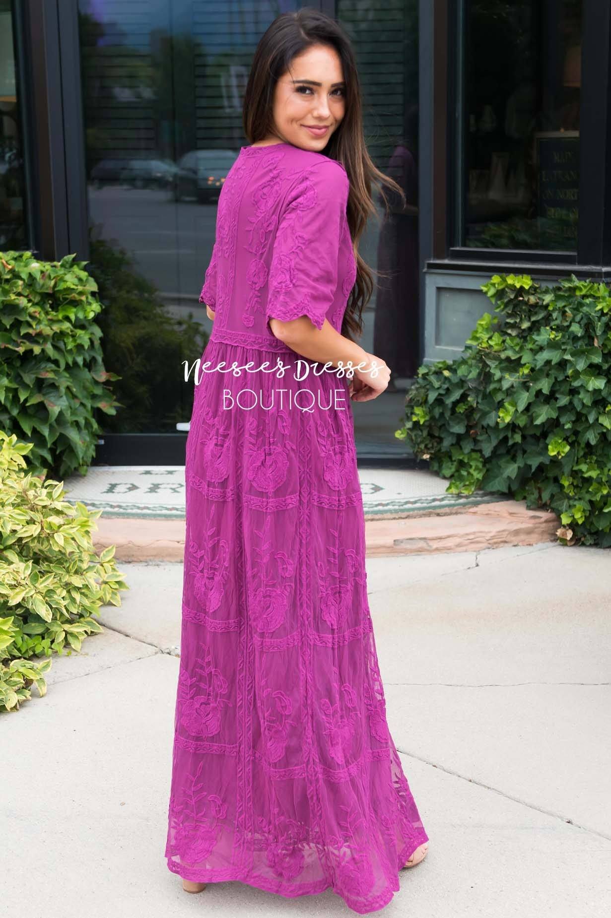 The Lexi Boho Maxi Dress Modest Dresses vendor-unknown