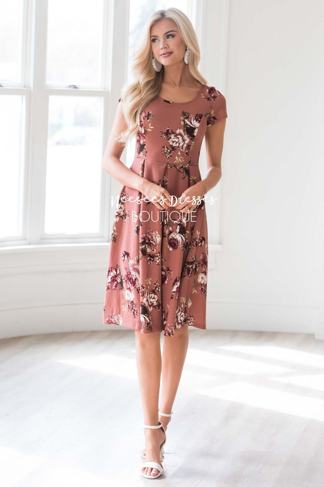 The Ivy Pleats Dress Modest Dresses Mikarose