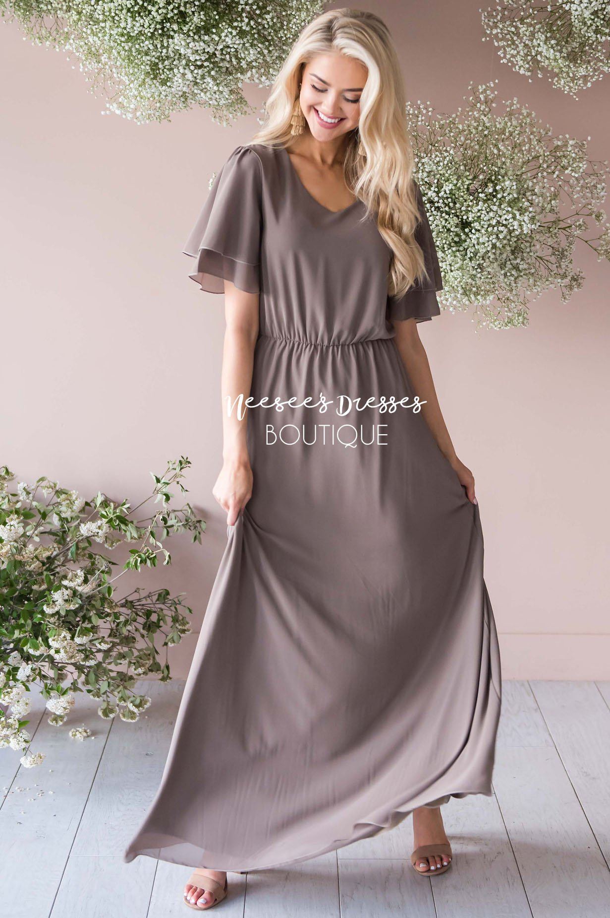 The Chloe Chiffon Maxi Dress Modest Dresses vendor-unknown
