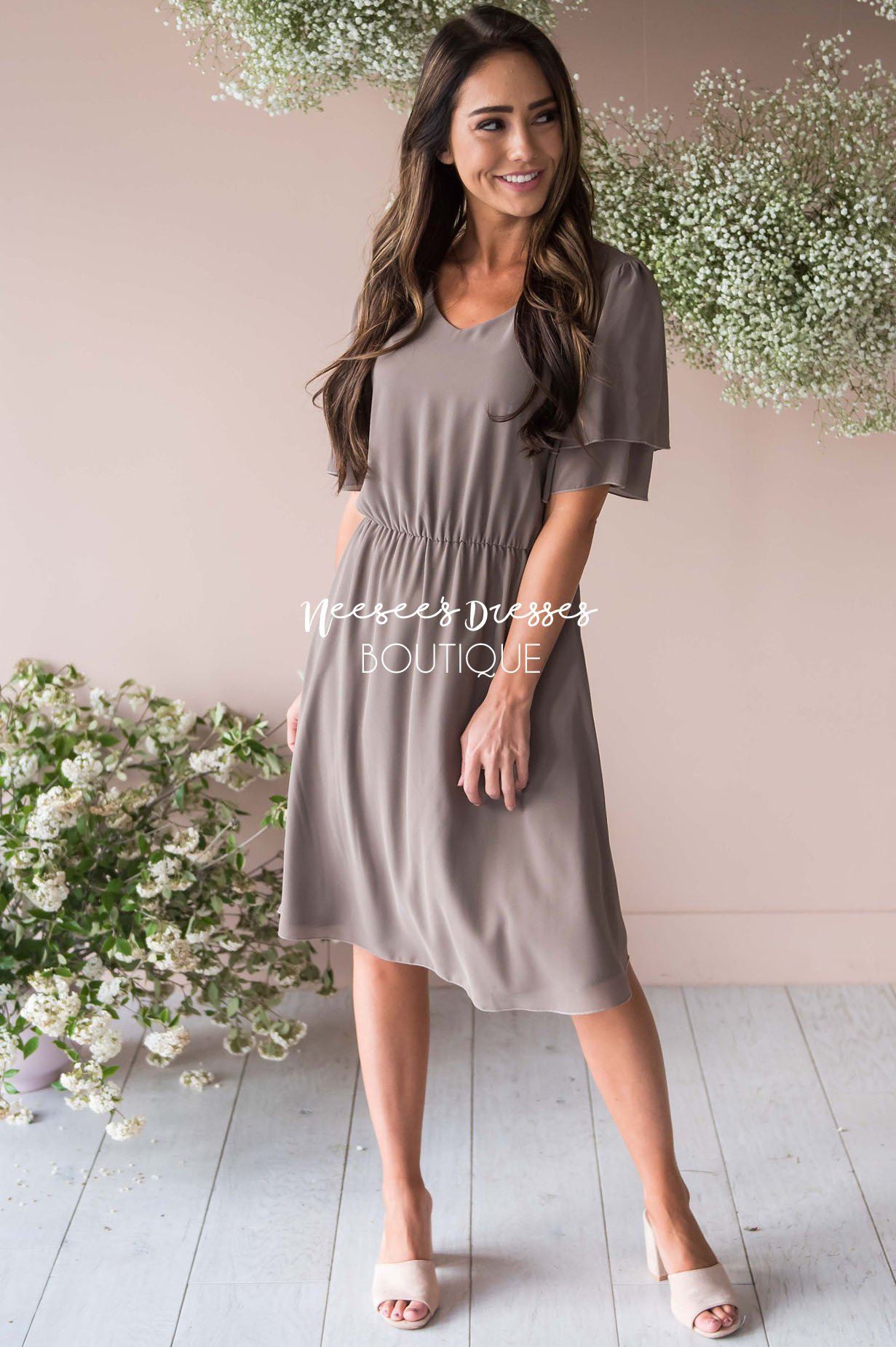 The Claire Chiffon Dress Modest Dresses vendor-unknown