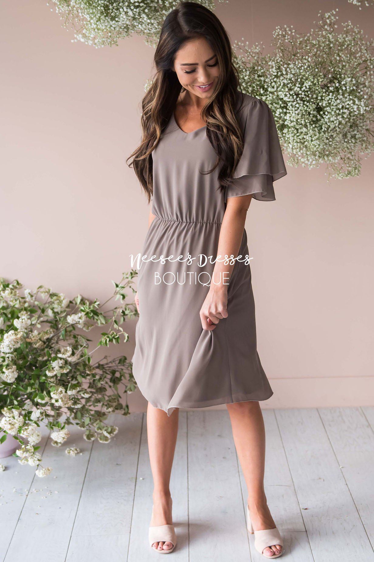 The Claire Chiffon Dress Modest Dresses vendor-unknown