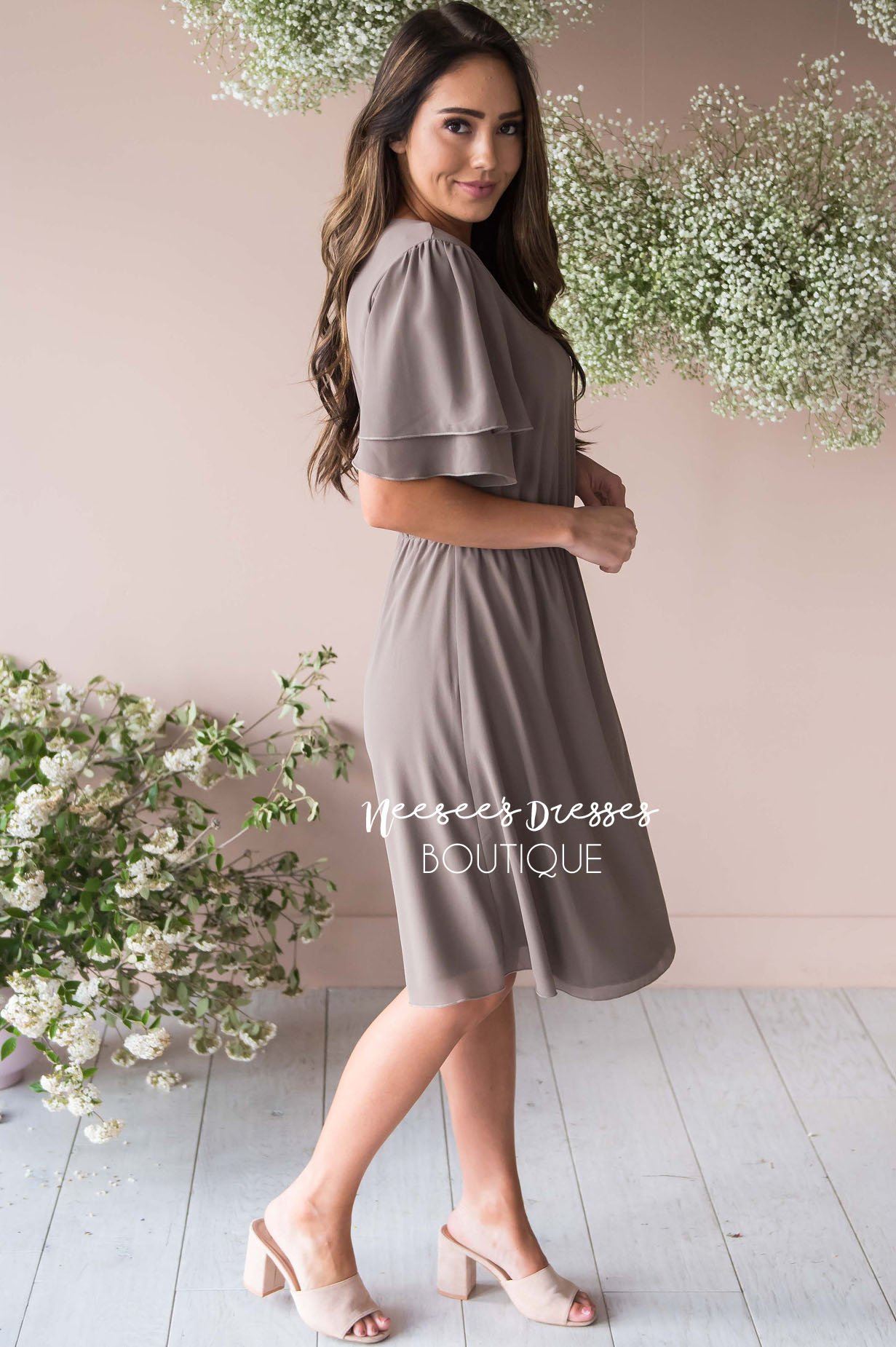 The Claire Chiffon Dress Modest Dresses vendor-unknown