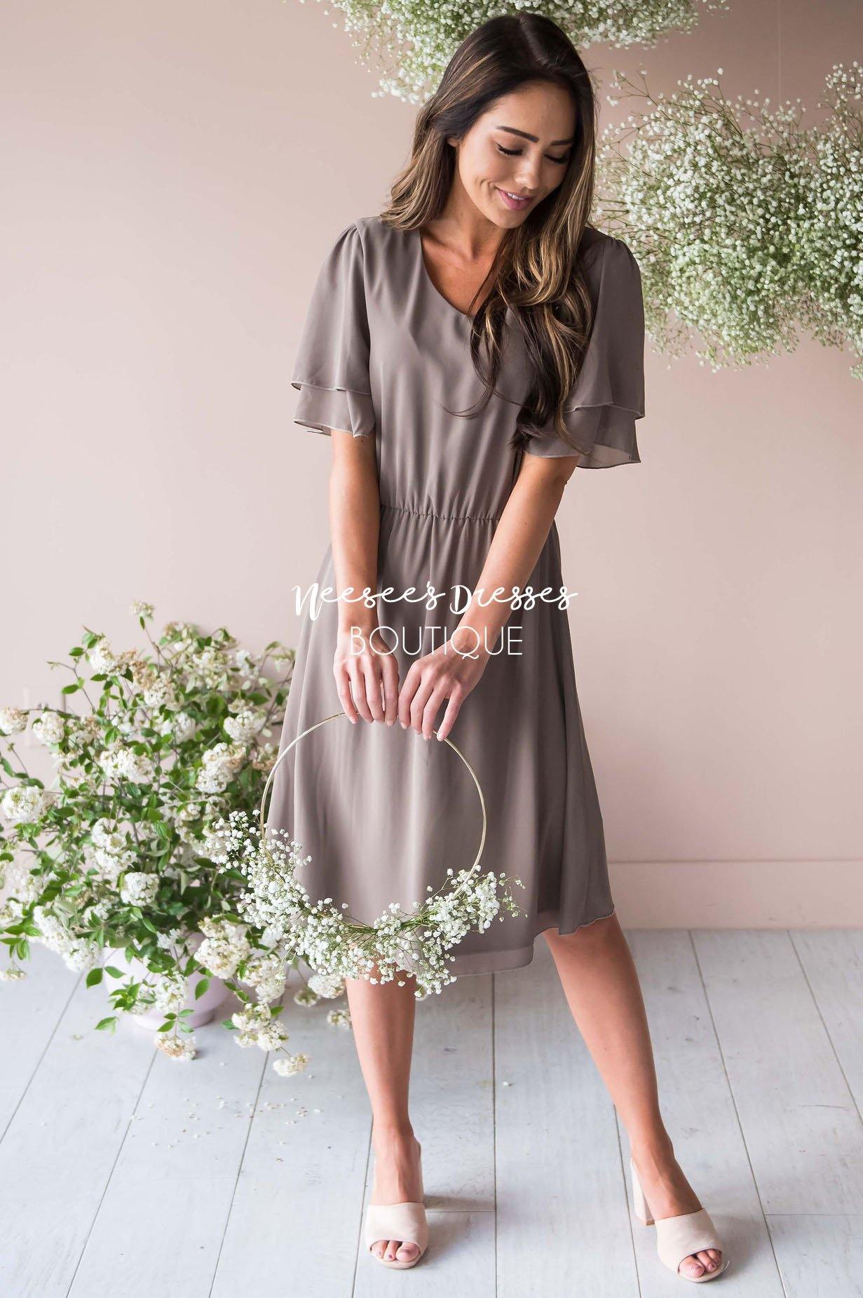 The Claire Chiffon Dress Modest Dresses vendor-unknown