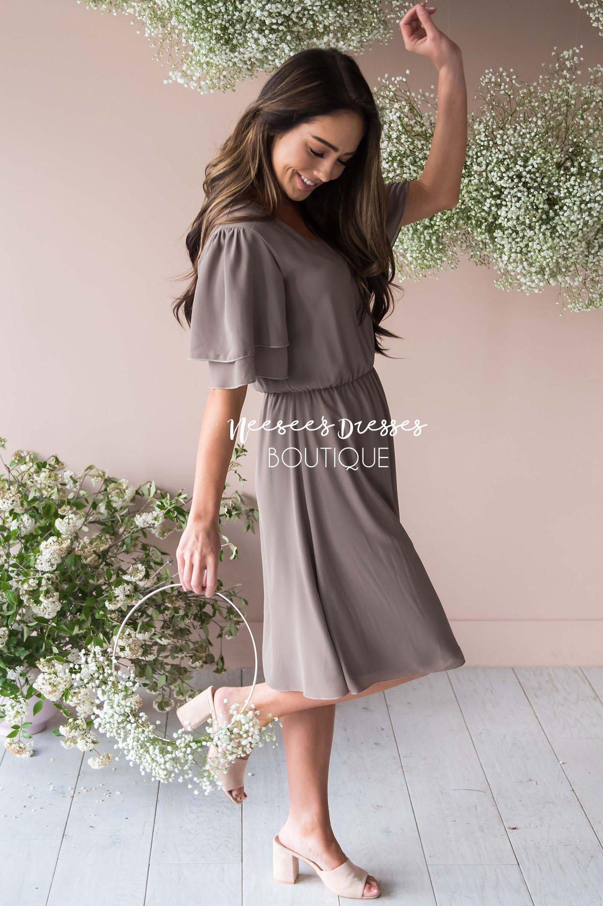 The Claire Chiffon Dress Modest Dresses vendor-unknown