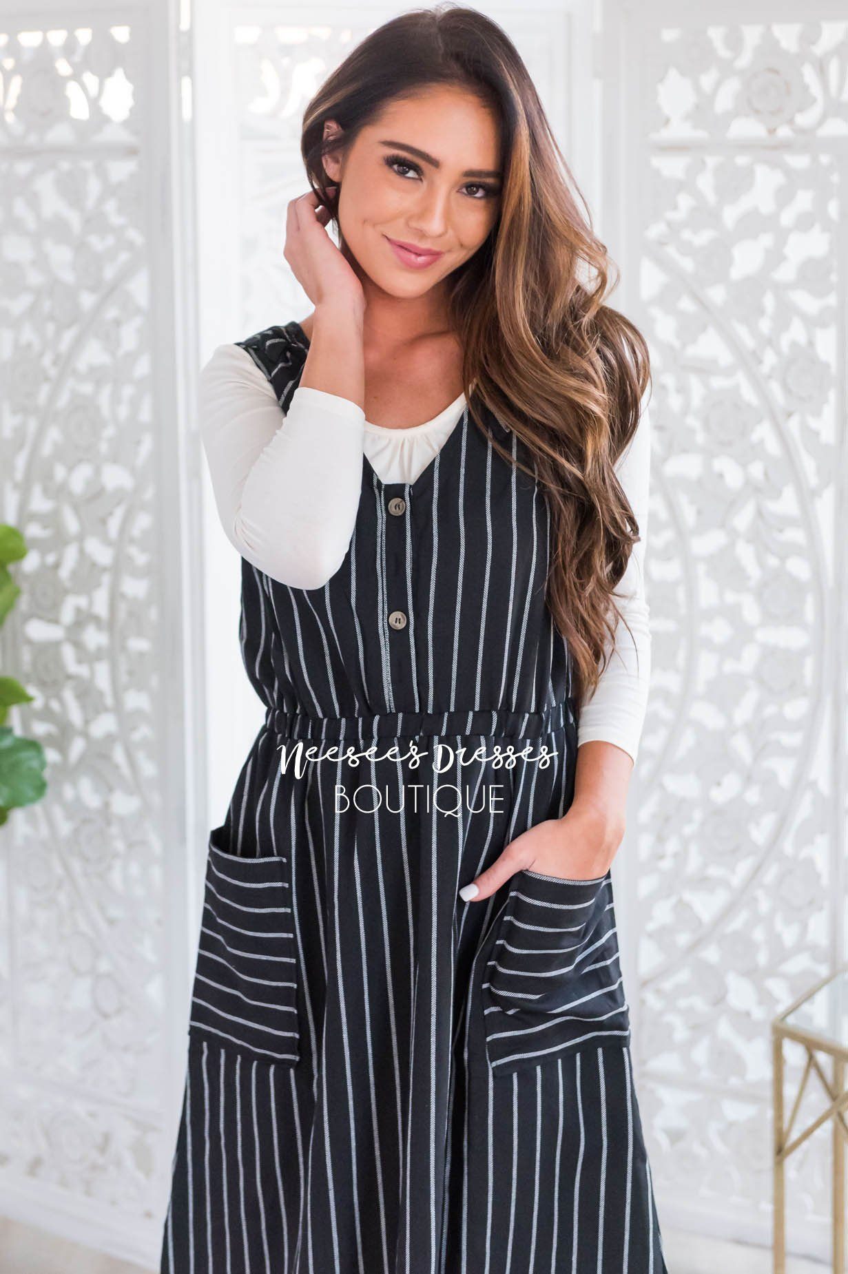 The Sadie Overall Dress Modest Dresses vendor-unknown