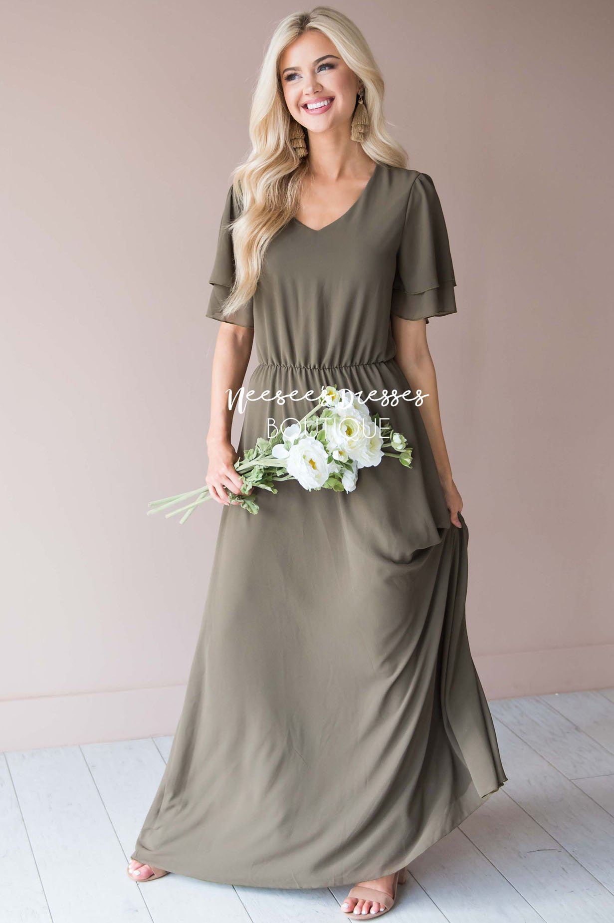 The Chloe Chiffon Maxi Dress Modest Dresses vendor-unknown