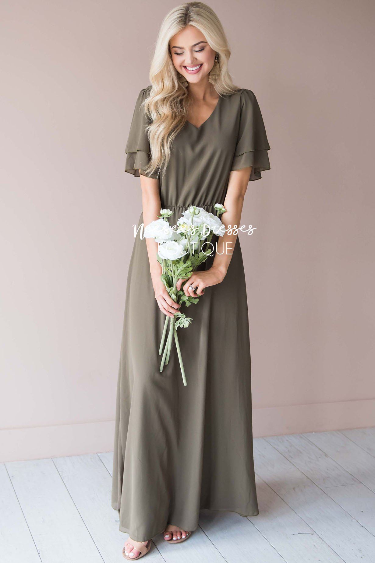 The Chloe Chiffon Maxi Dress Modest Dresses vendor-unknown