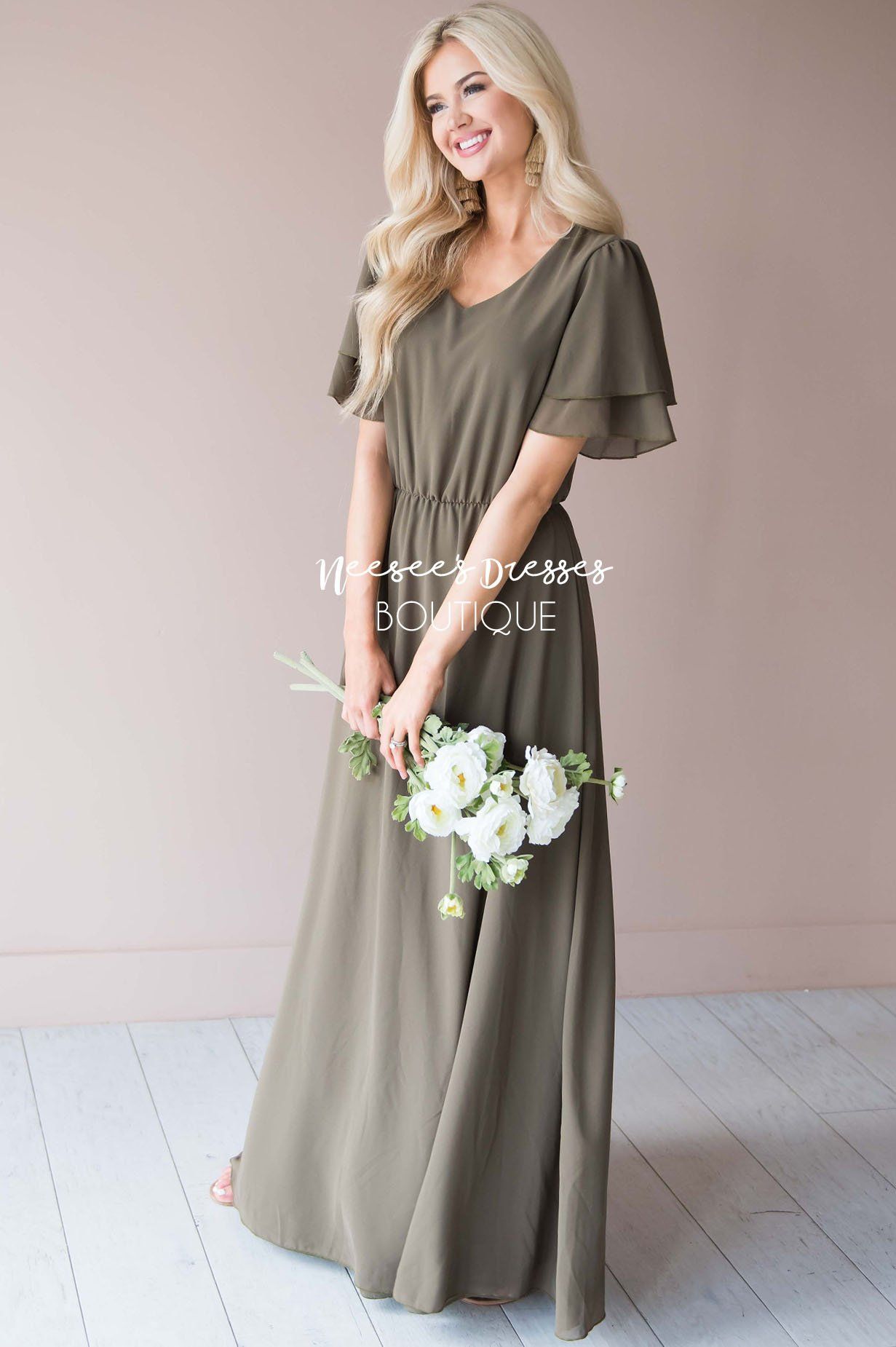 The Chloe Chiffon Maxi Dress Modest Dresses vendor-unknown