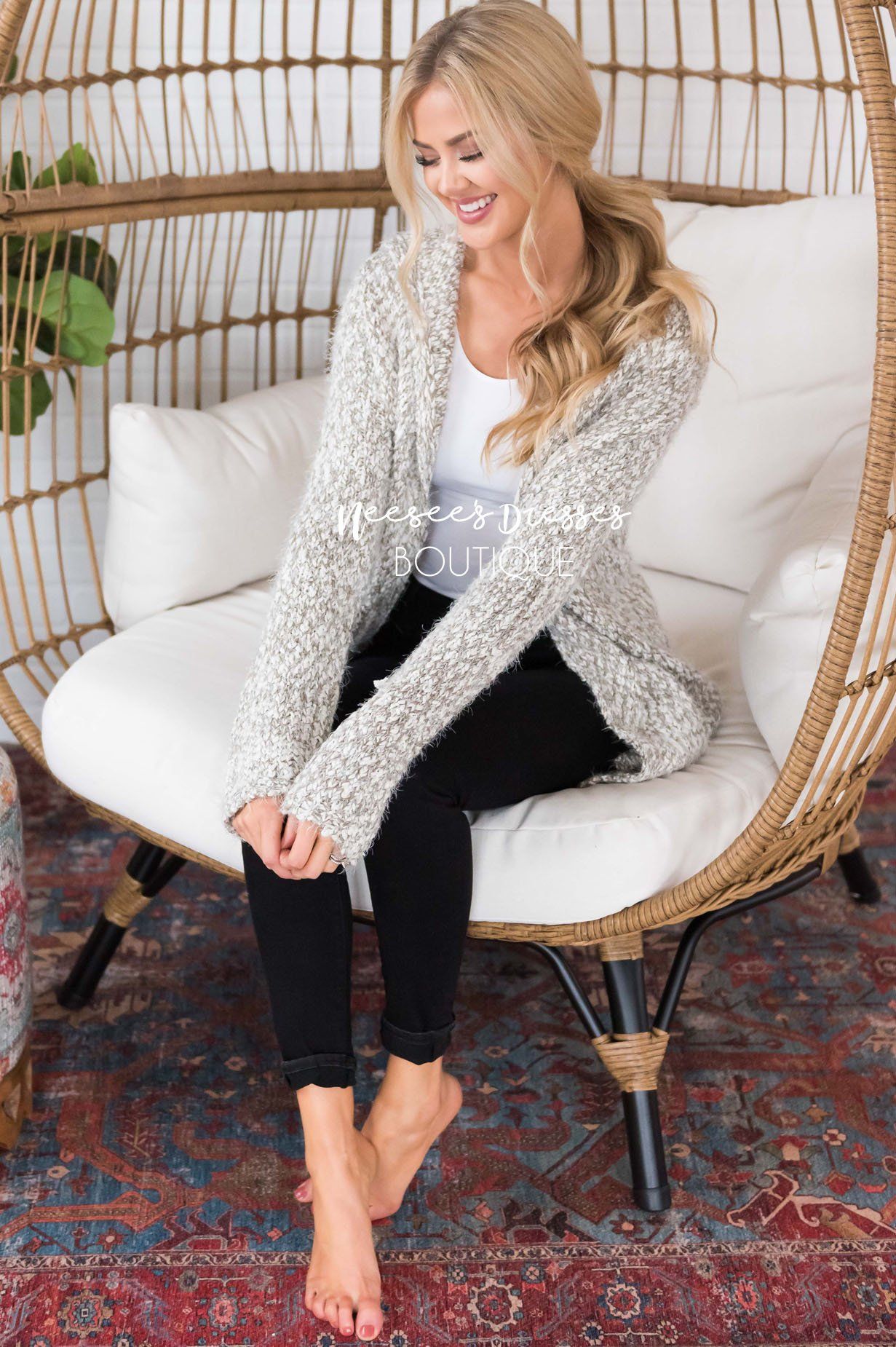 Peace On Earth Cardigan Sweater Tops vendor-unknown