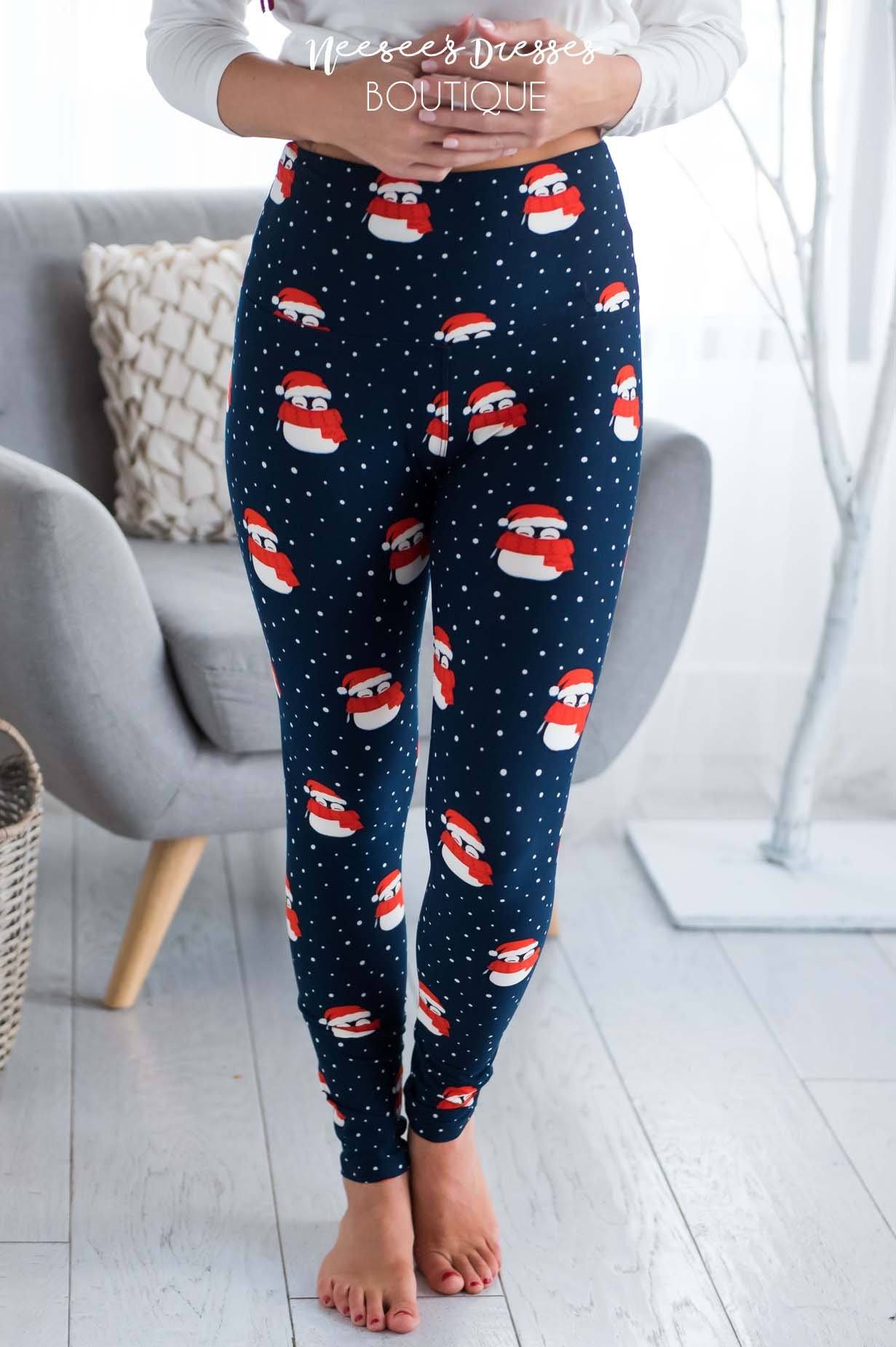 Penguin Cutie Christmas Leggings Accessories & Shoes vendor-unknown