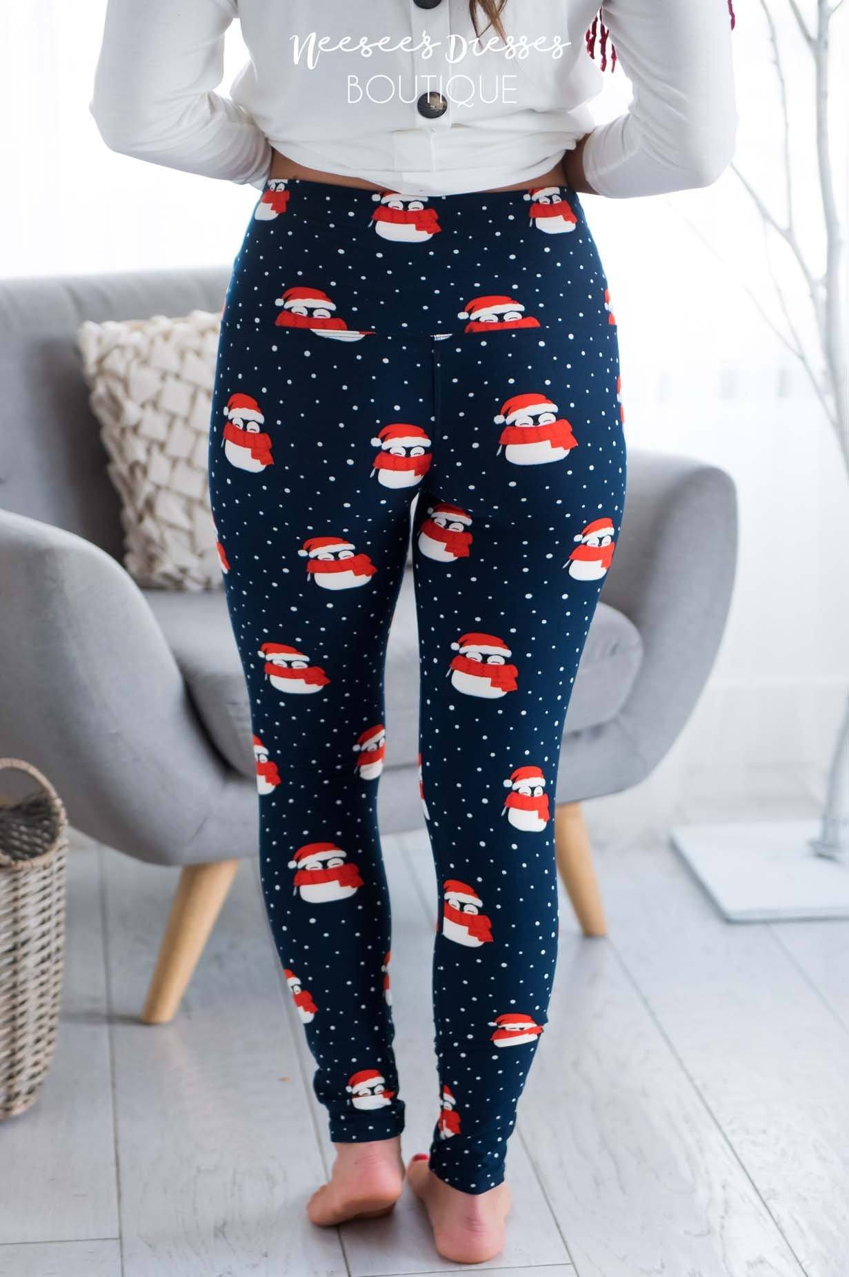 Penguin Cutie Christmas Leggings Accessories & Shoes vendor-unknown