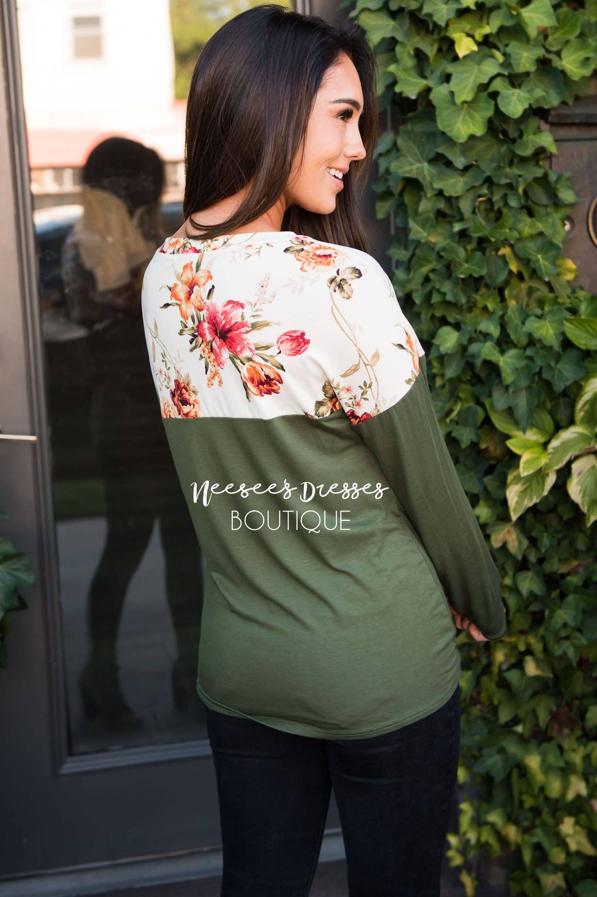 Picture Perfect Front Tie Top Modest Dresses vendor-unknown