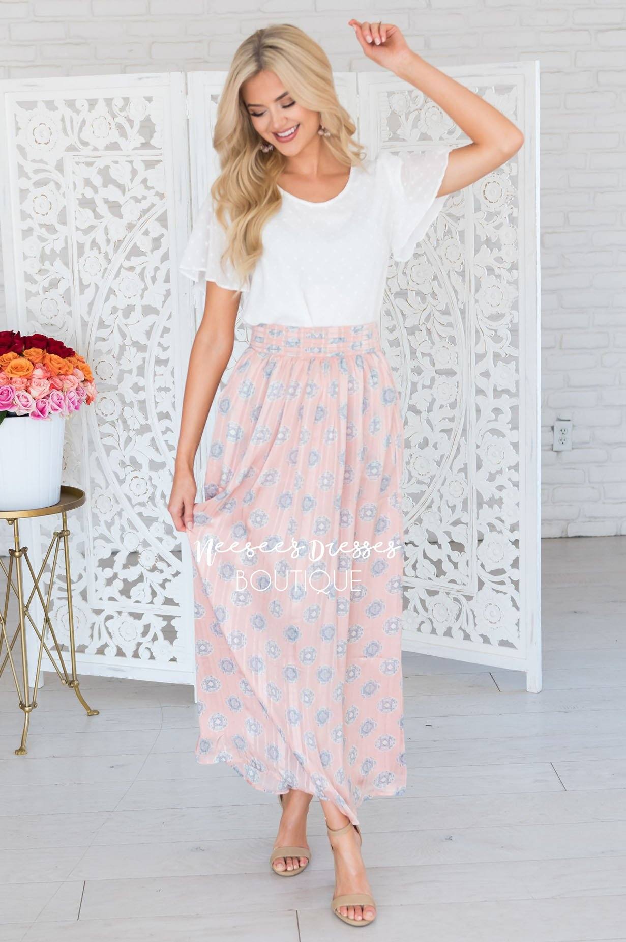 Always Loving Medallion Maxi Skirt Skirts vendor-unknown