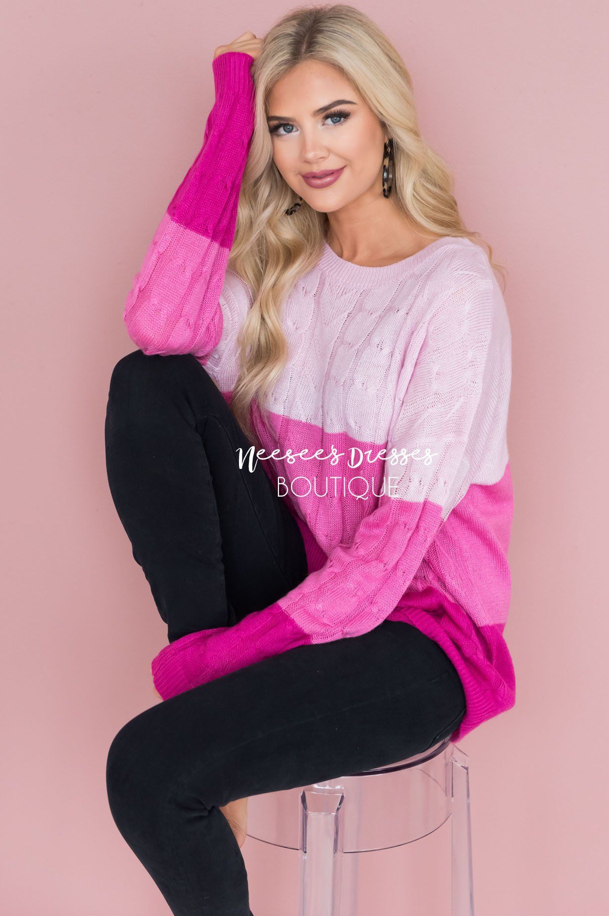Heart Breaker Sweater Modest Dresses vendor-unknown
