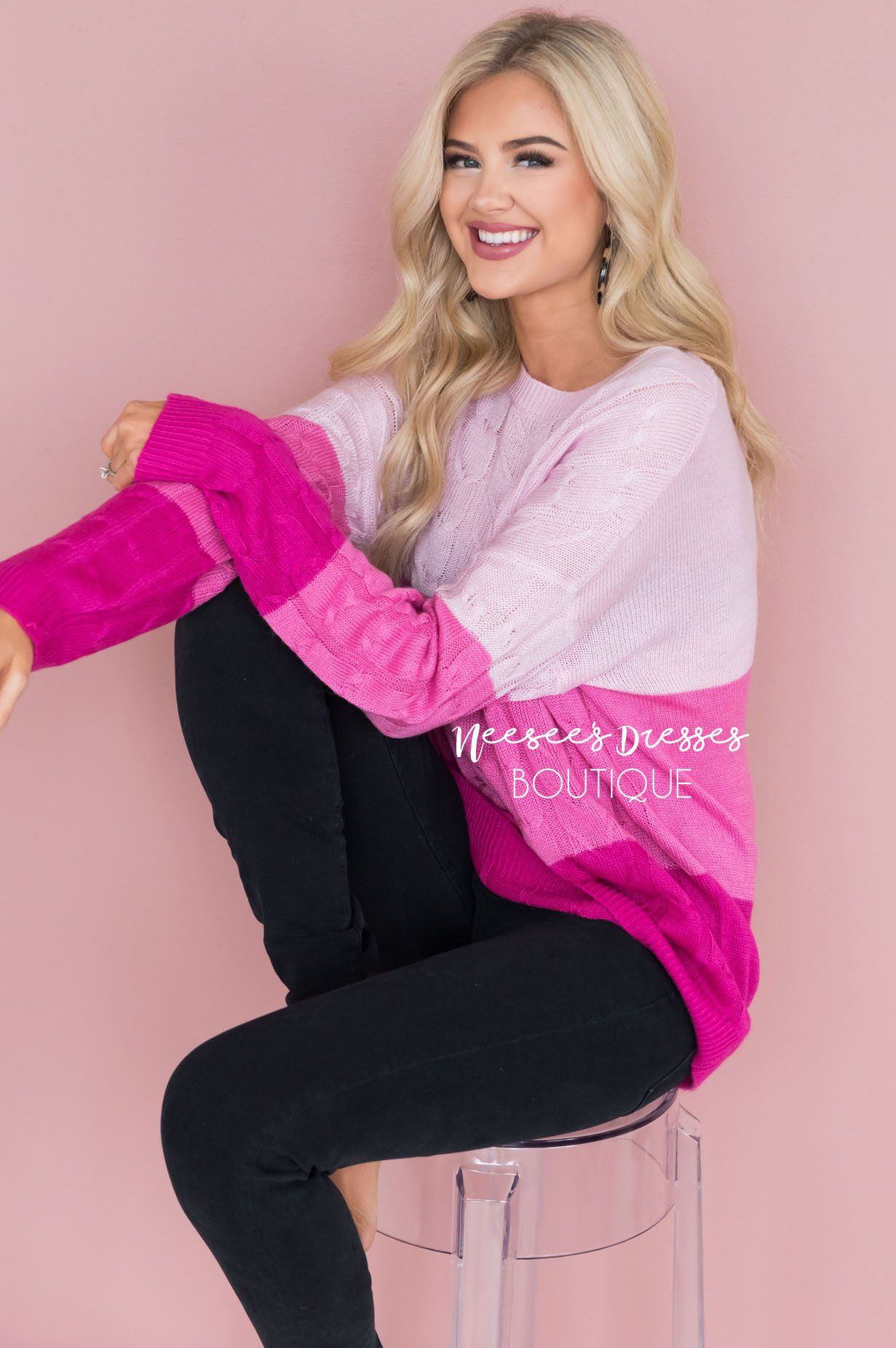 Heart Breaker Sweater Modest Dresses vendor-unknown