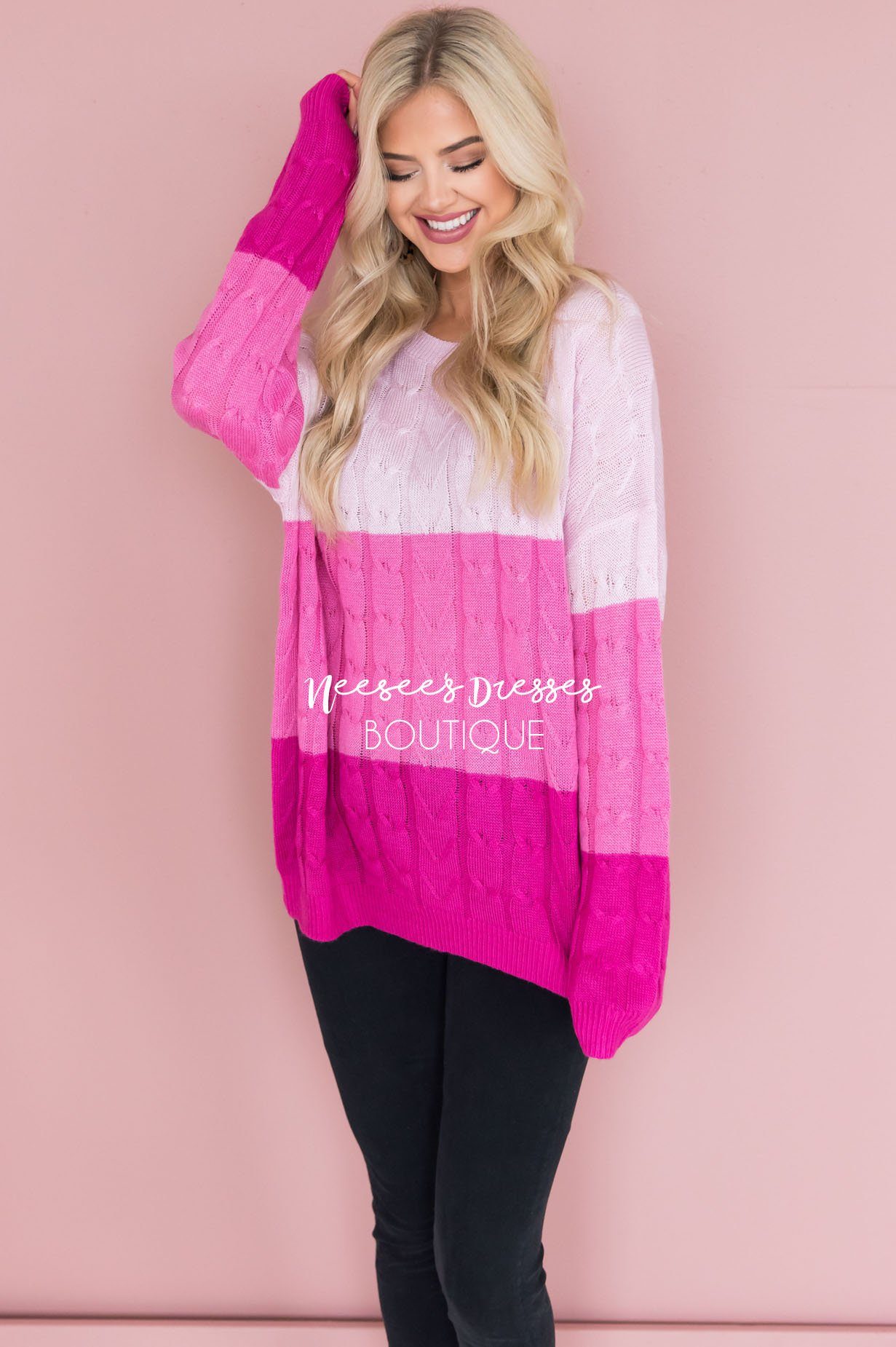 Heart Breaker Sweater Modest Dresses vendor-unknown