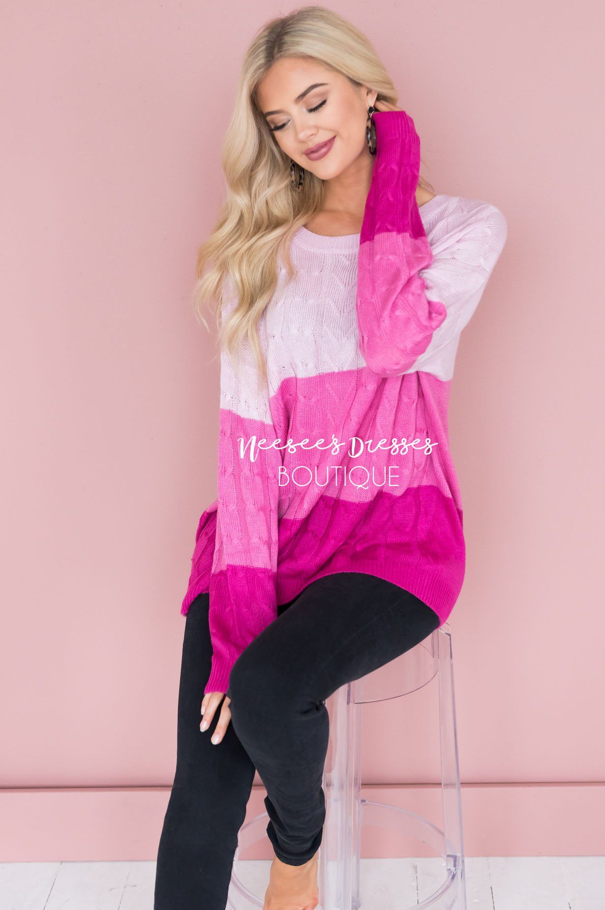 Heart Breaker Sweater Modest Dresses vendor-unknown