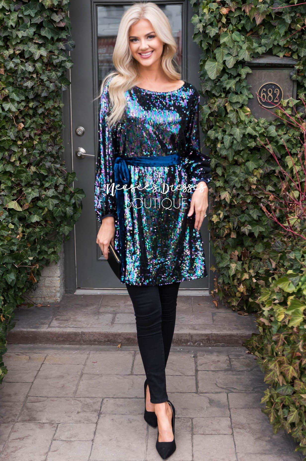 Starlit Nights Tunic Modest Dresses vendor-unknown