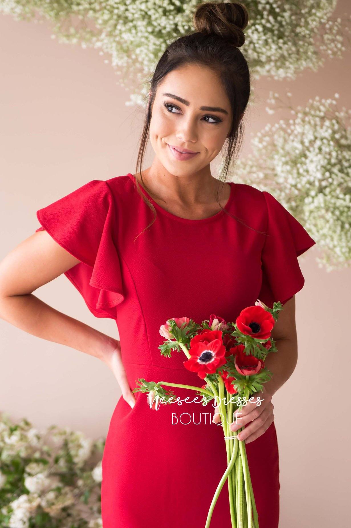 The Brinley Modest Dresses vendor-unknown