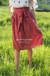 Hello Summer Striped Tie Waist Skirt Modest Dresses vendor-unknown