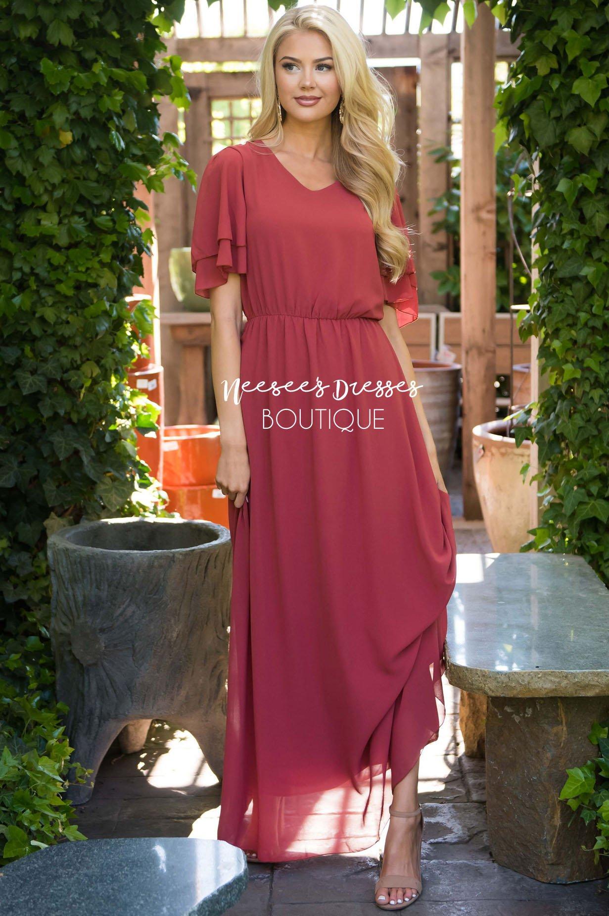 The Chloe Chiffon Maxi Dress Modest Dresses vendor-unknown