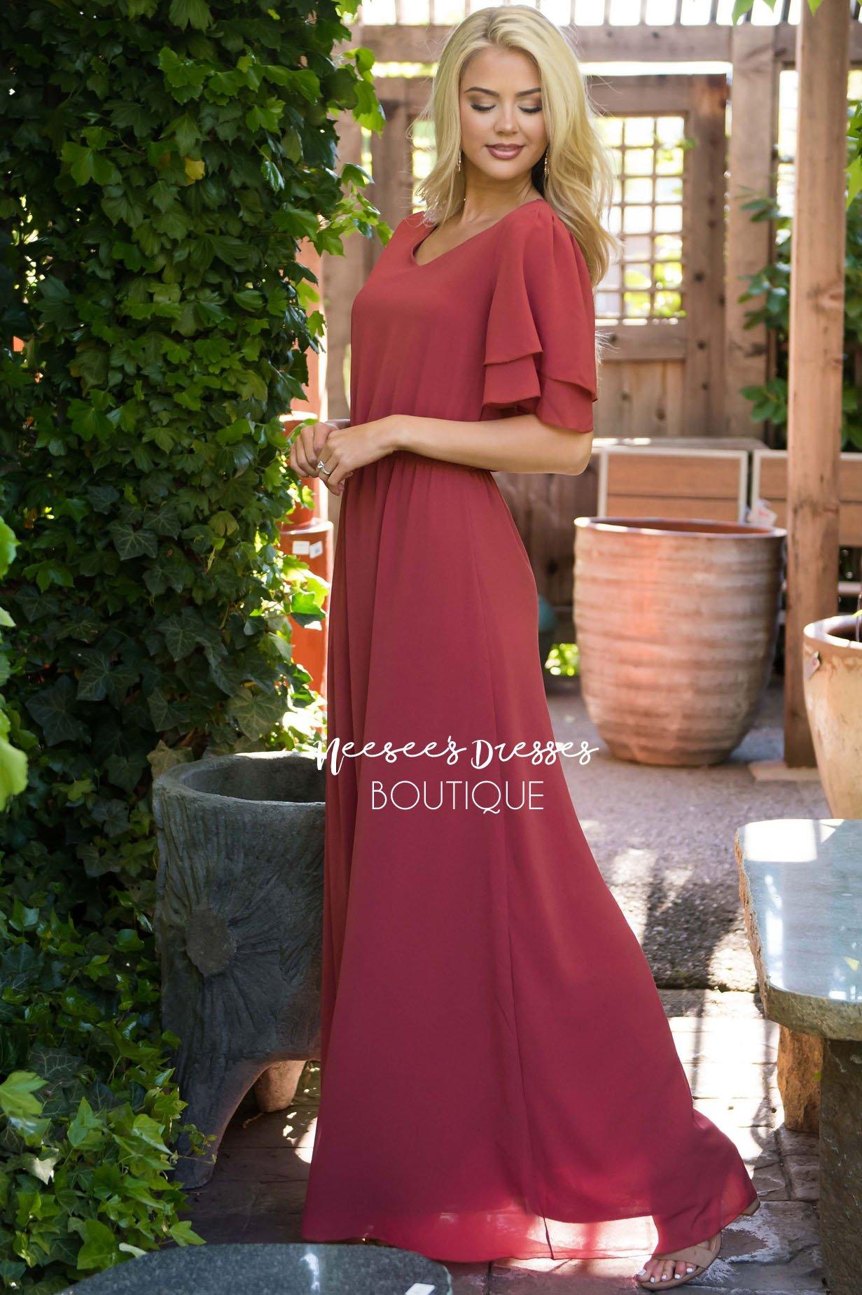 The Chloe Chiffon Maxi Dress Modest Dresses vendor-unknown